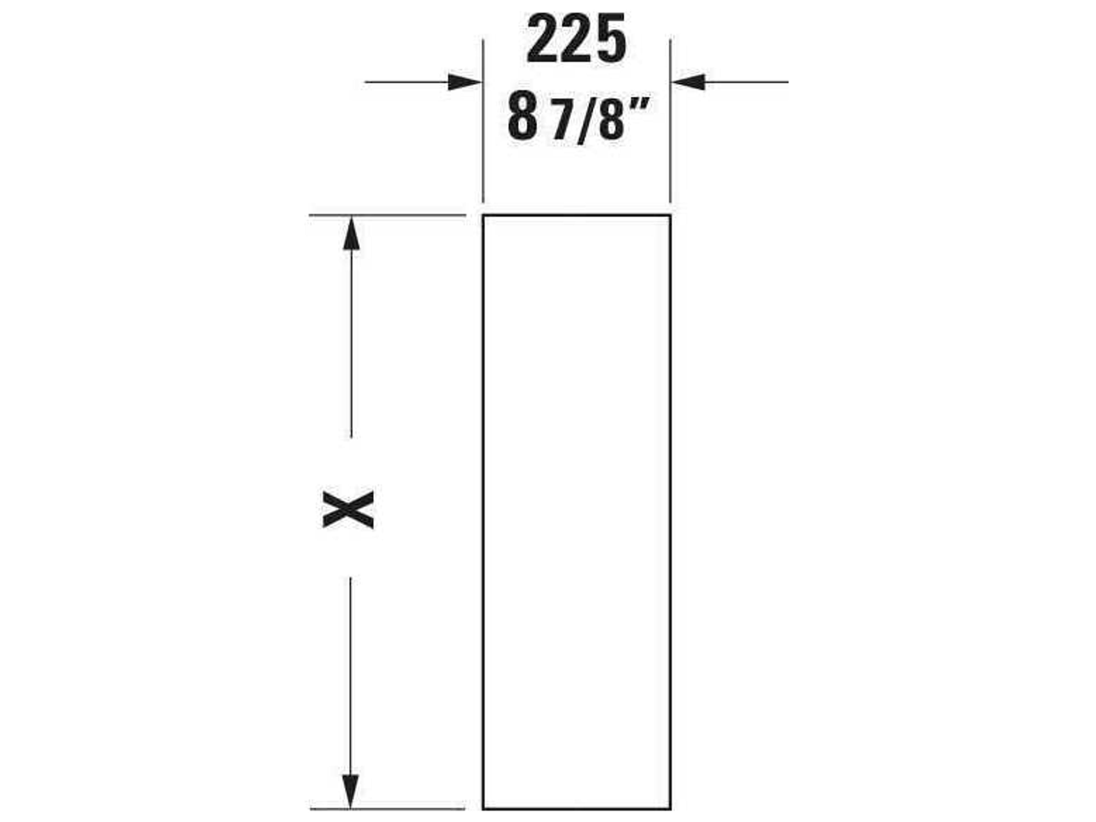Duravit Happy D.2 9'' Ceramic White High Gloss Pedestal
