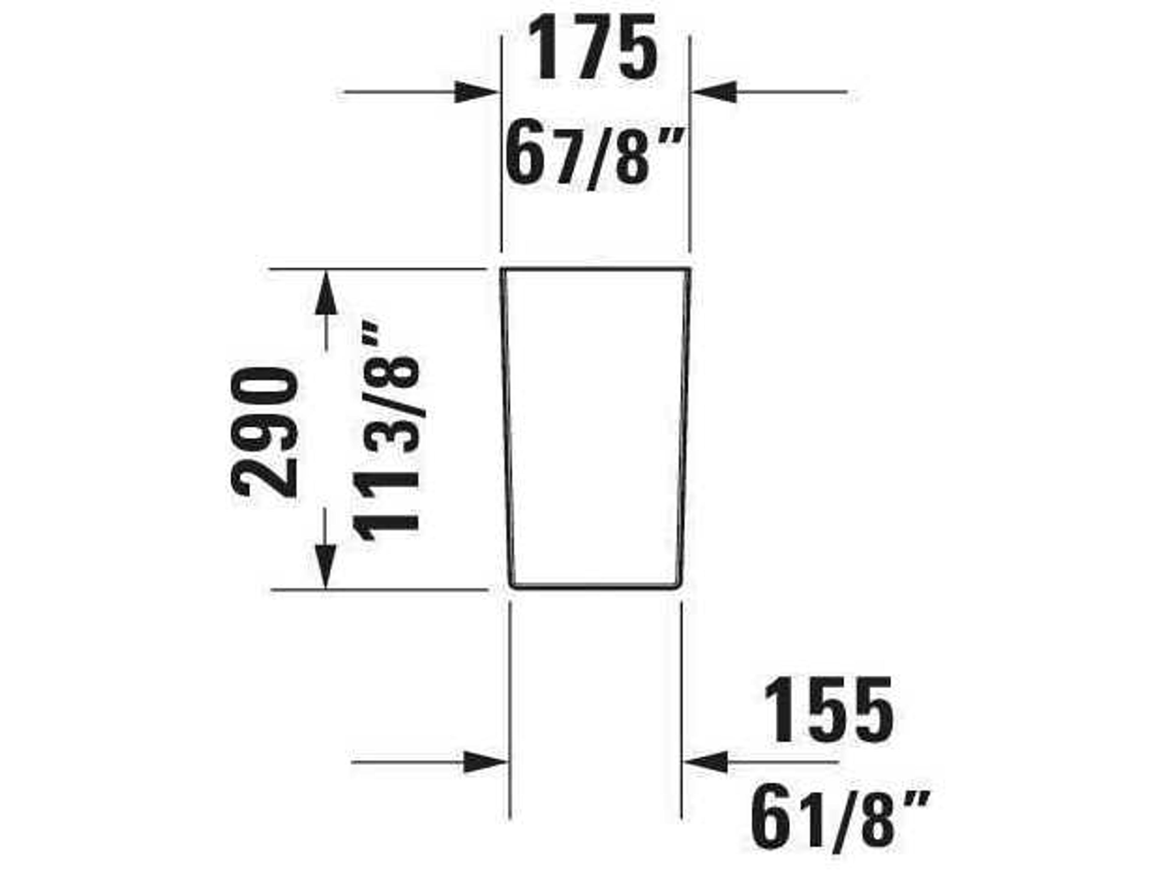Duravit Soleil By Starck 7'' White High Gloss Siphon Cover