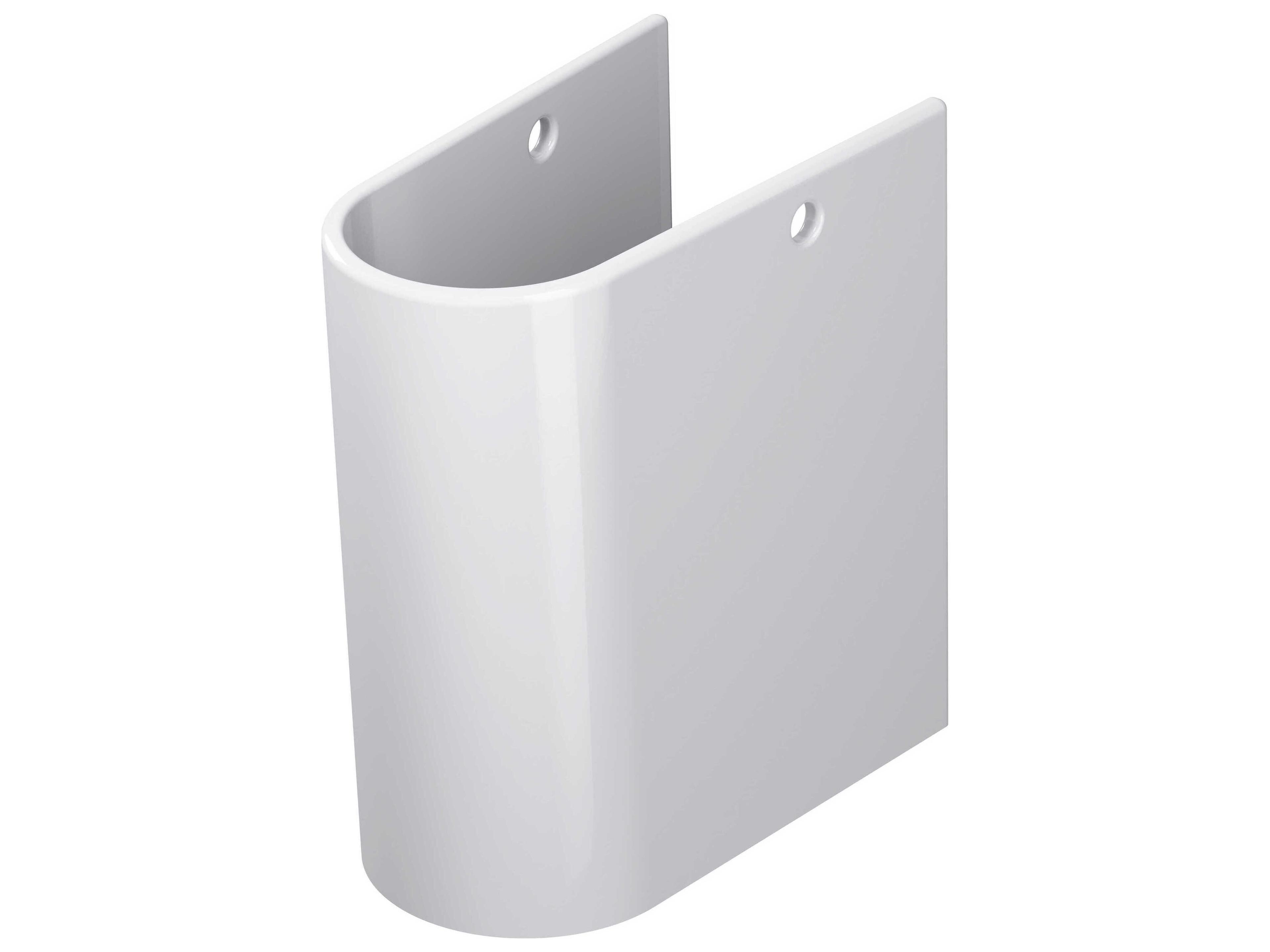 Starck 3 7'' White High Gloss Siphon Cover