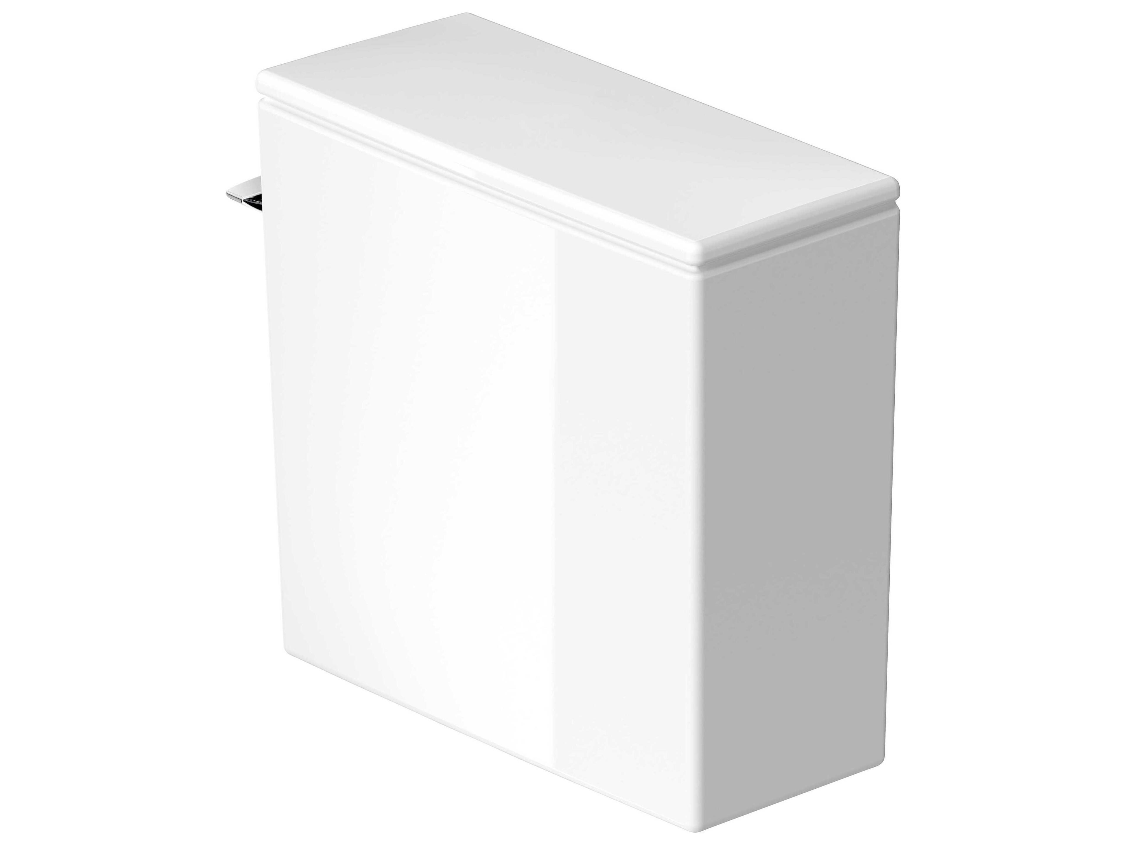 Durastyle 15'' Ceramic Single Flush White Tank - 1 GPF  - Left Side Lever