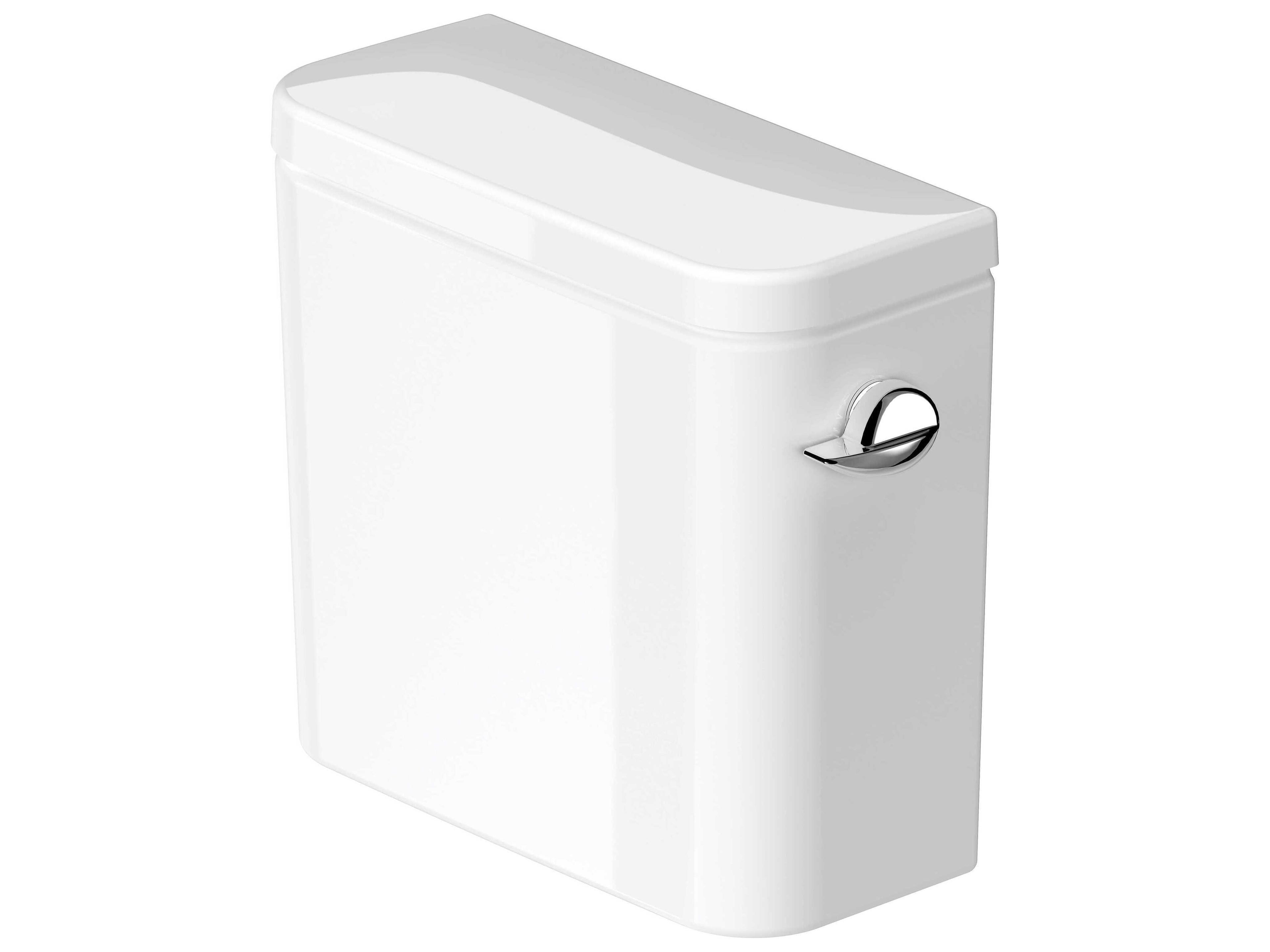 No.1 15'' Ceramic Single Flush White Tank - 1.27 GPF - Right-Hand Lever