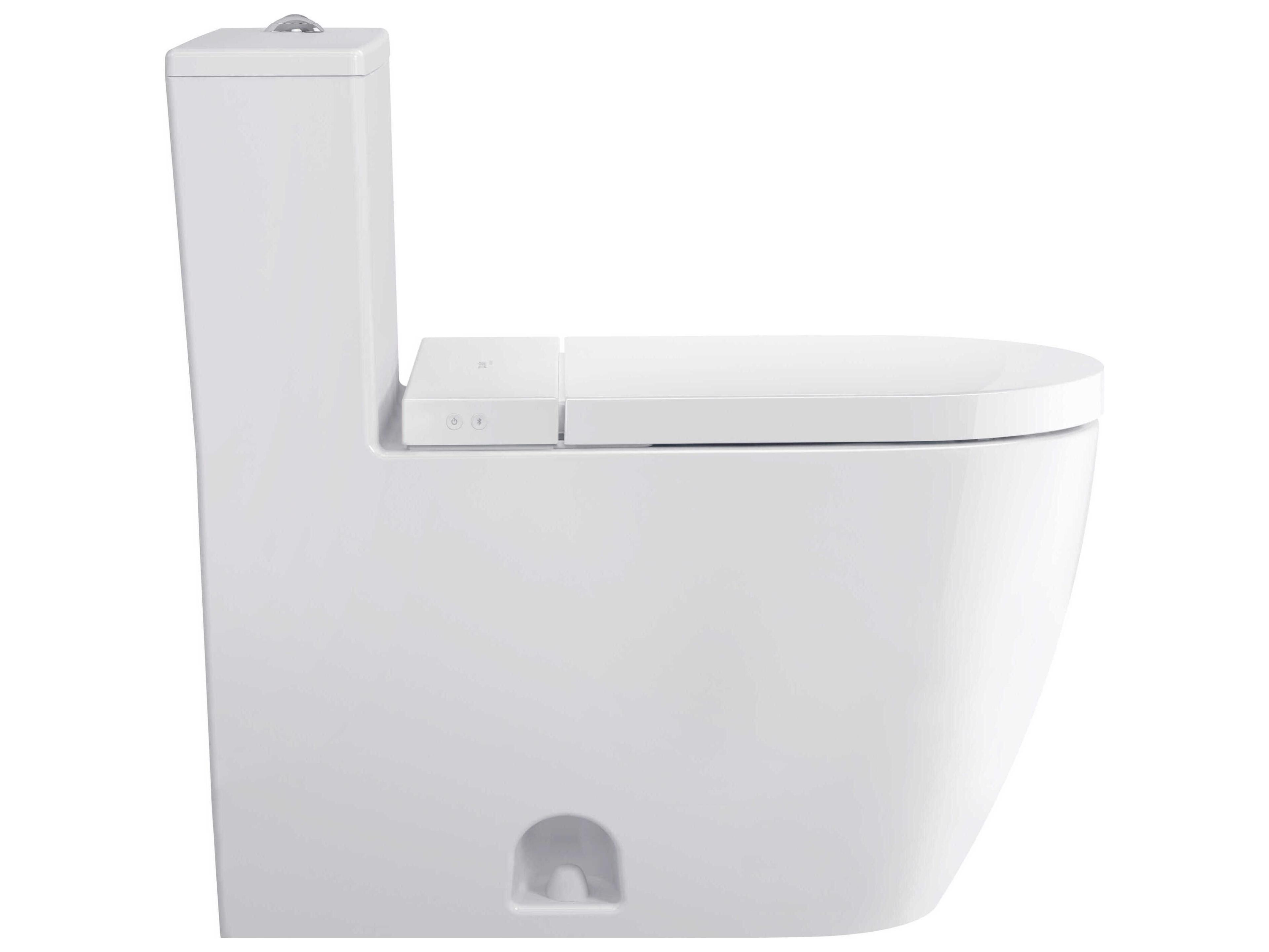 Duravit Me By Starck 16'' Ceramic Dual Flush White High Gloss One-Piece Toilet - HygieneGlaze