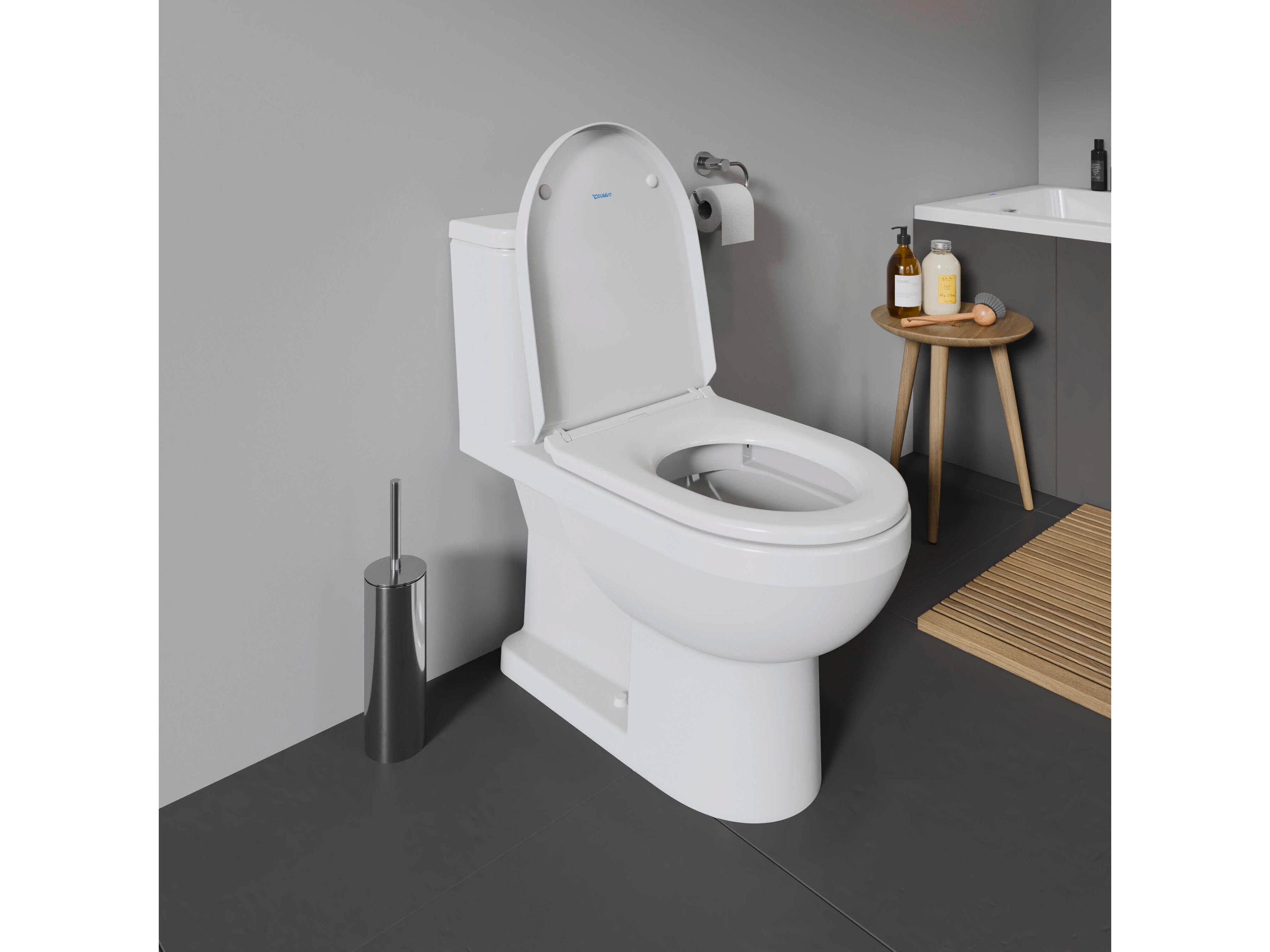 Duravit Duravit No.1 15'' Ceramic Single-Flush White High Gloss Toilet - Right-Hand Lever