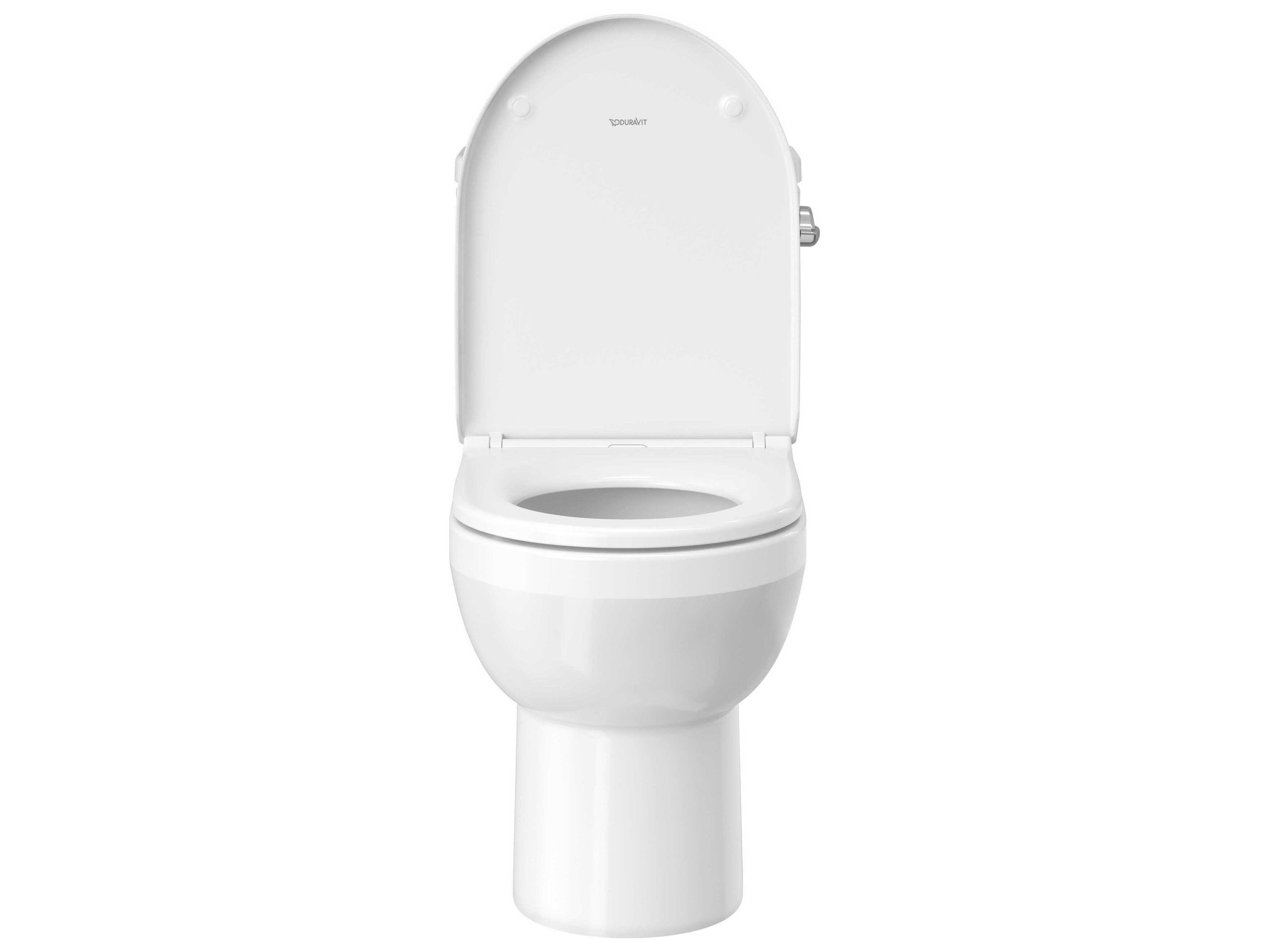 Duravit Duravit No.1 15'' Ceramic Single-Flush White High Gloss Toilet - Right-Hand Lever - HygieneGlaze