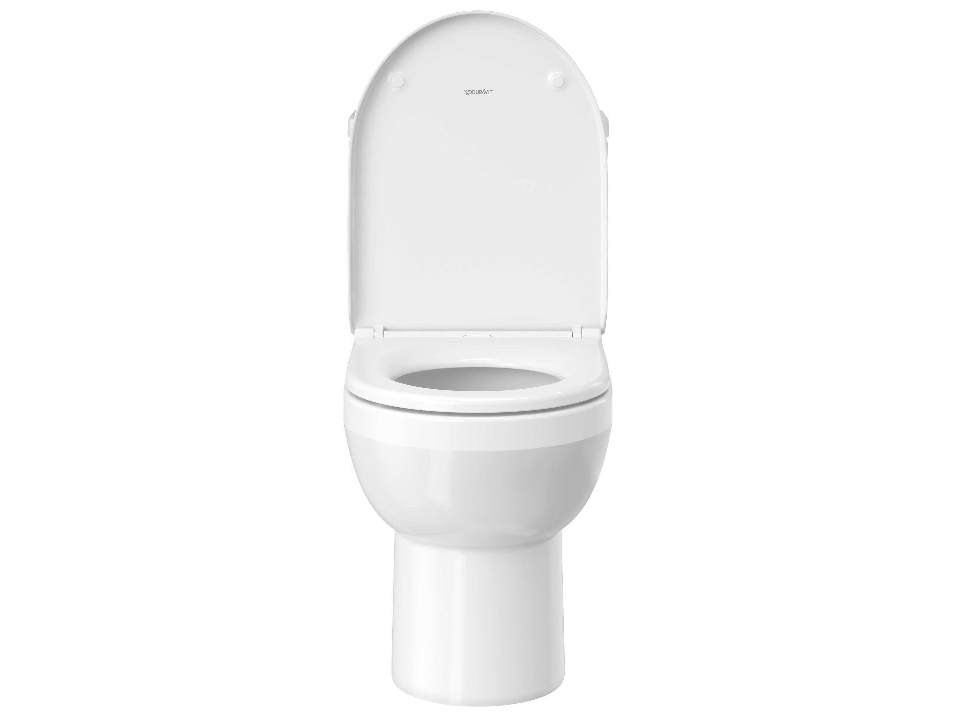 Duravit Duravit No.1 14'' Ceramic Dual Flush One-Piece White High Gloss Toilet - HygieneGlaze