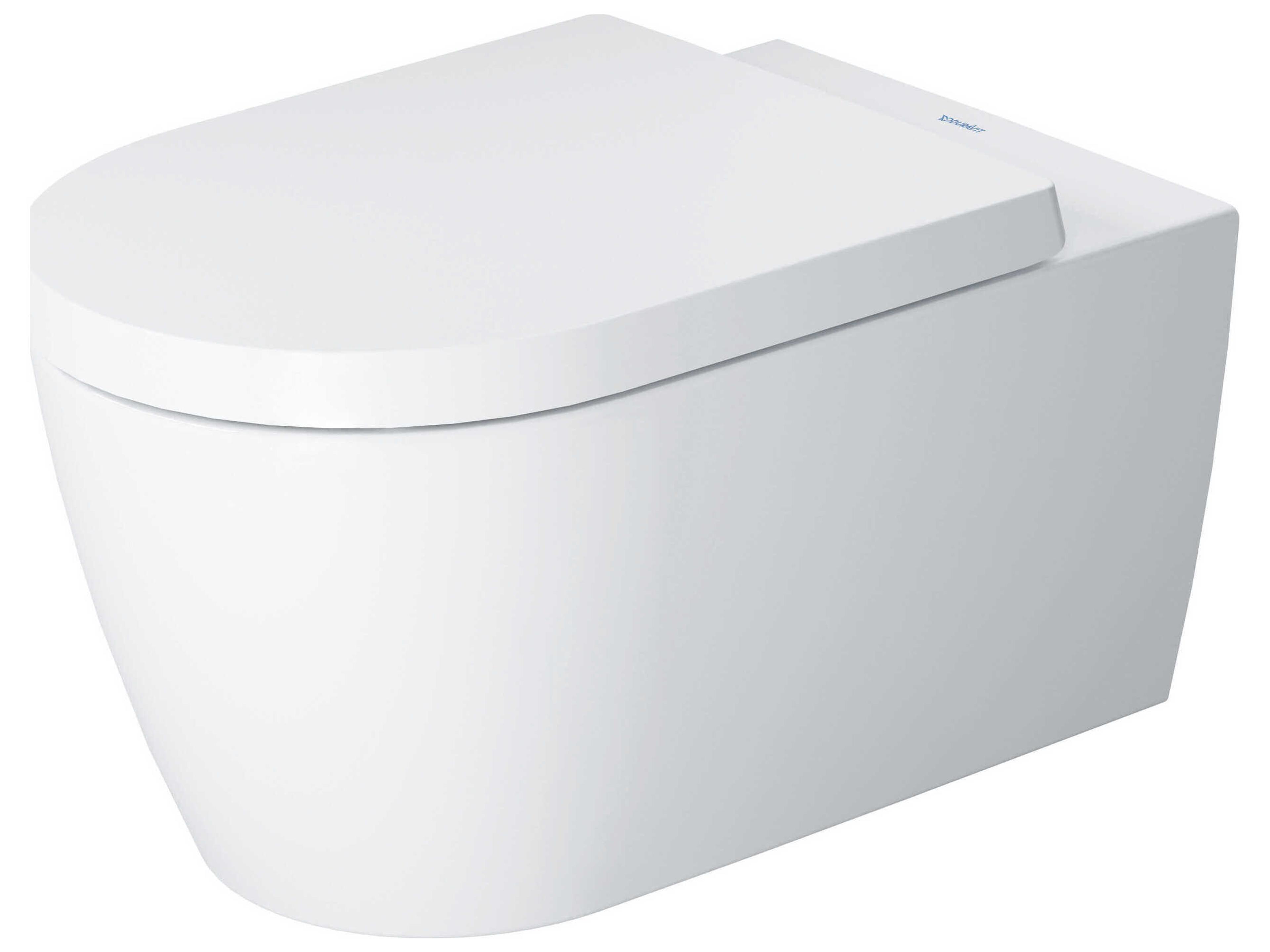 Duravit Me By Starck 14'' Ceramic White Satin Matt Wall-Mounted Toilet - 1.27 GPF - HygieneGlaze