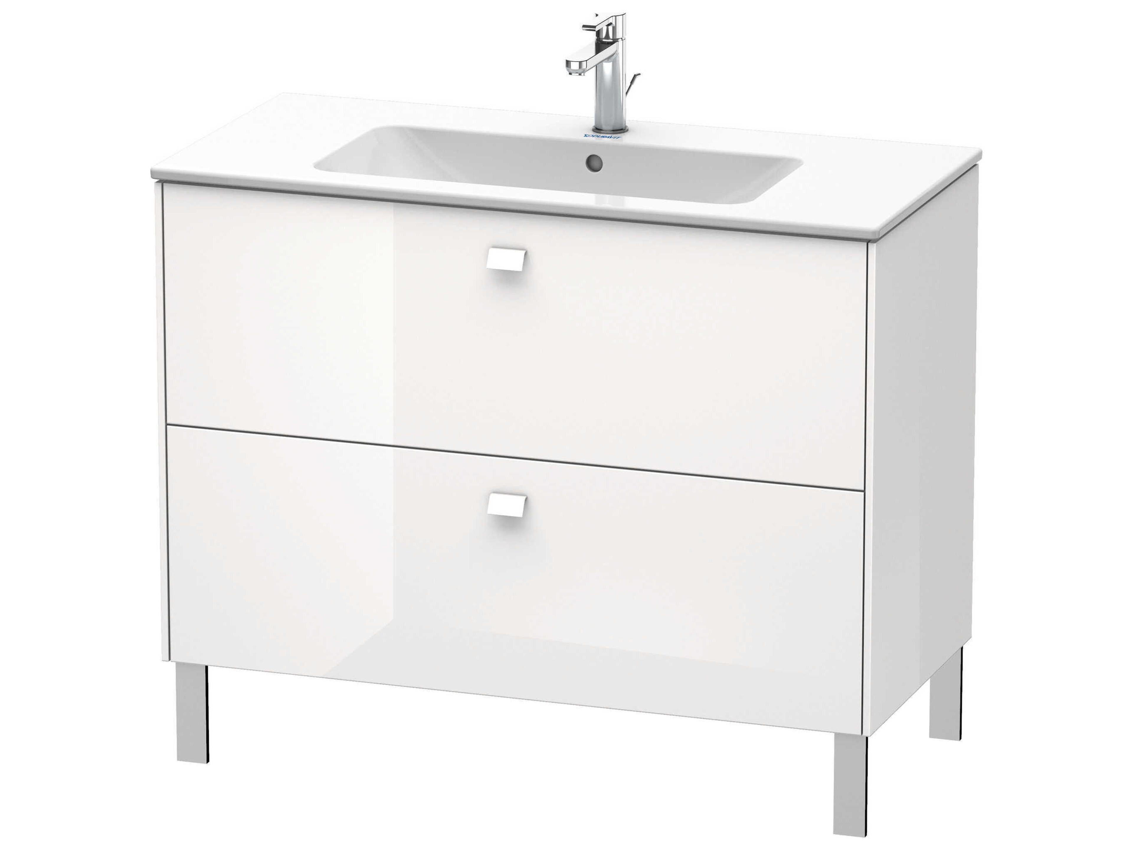 Brioso 40'' White High Gloss Vanity