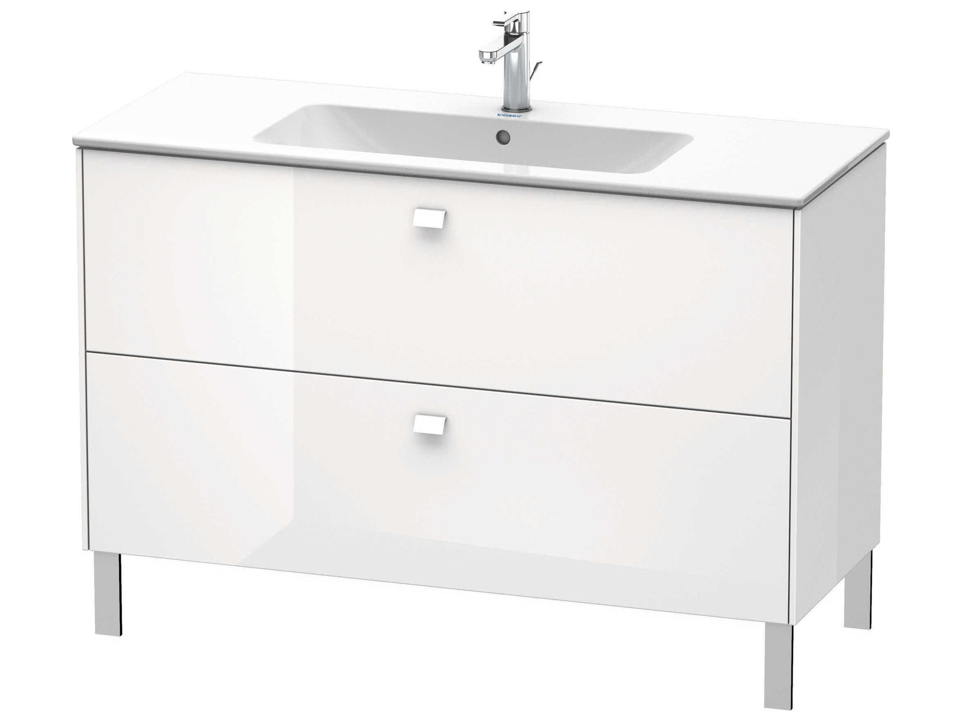 Brioso 48'' White High Gloss Vanity