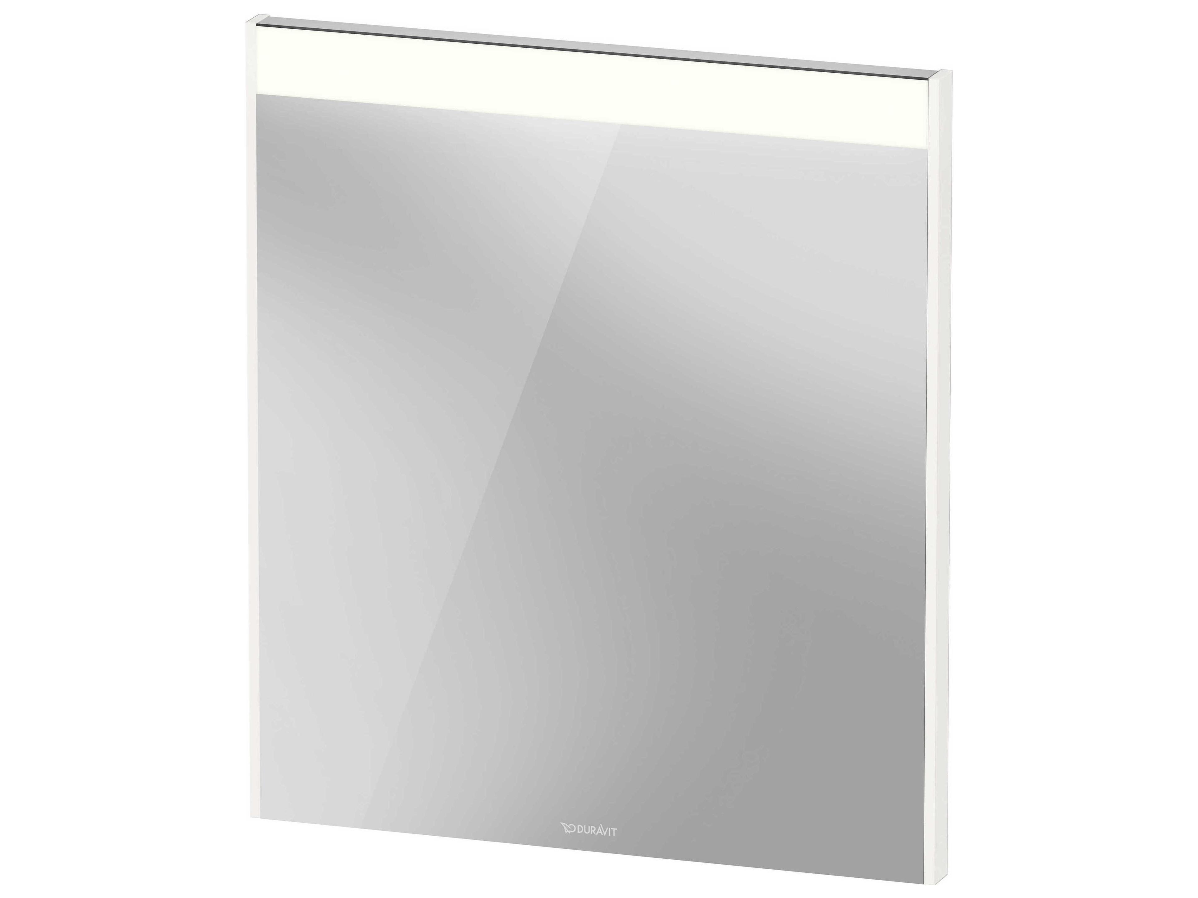 Brioso 24'' White High Gloss Wall Mirror