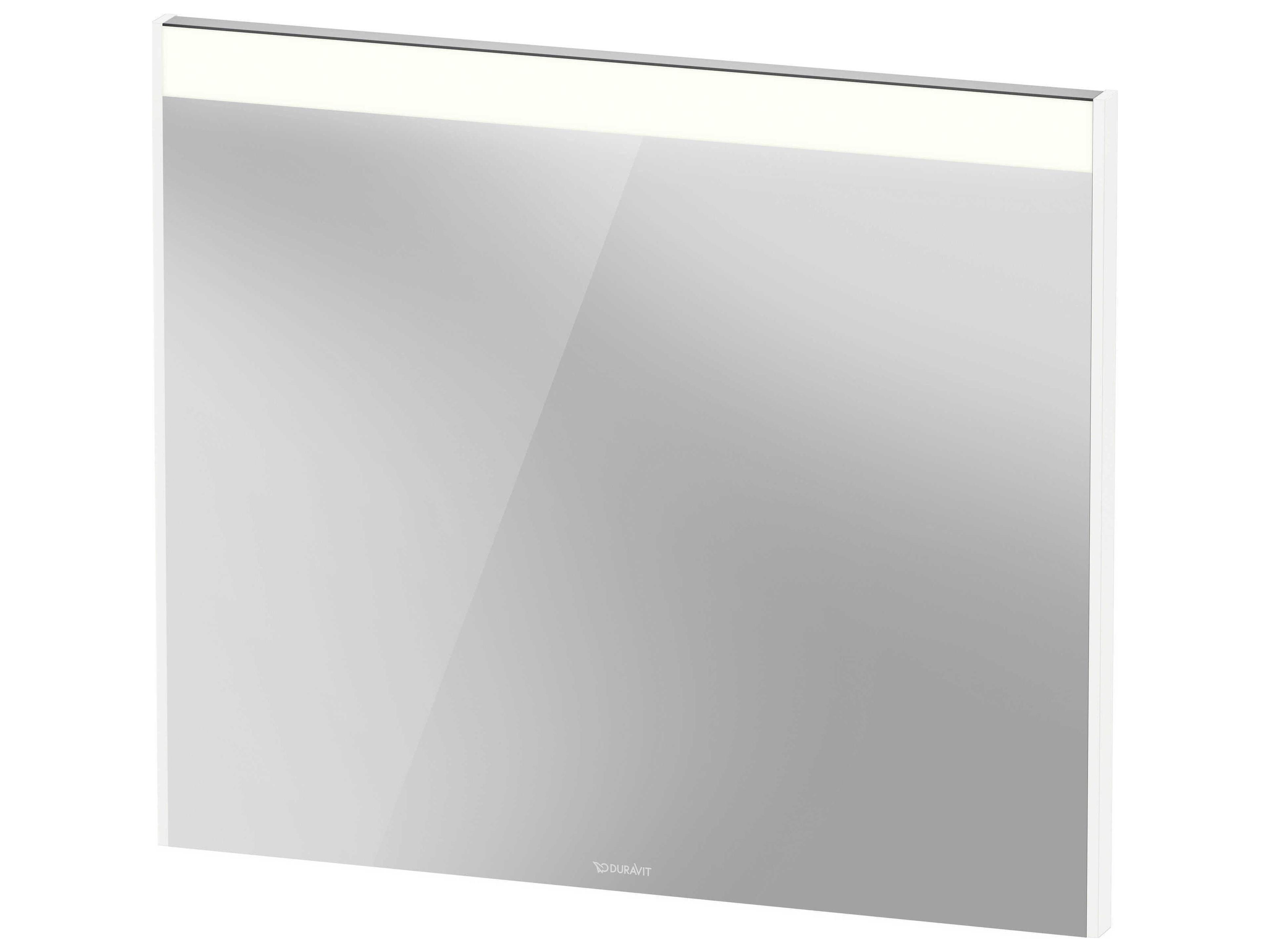 Brioso 32'' White Matt Wall Mirror - External Switch