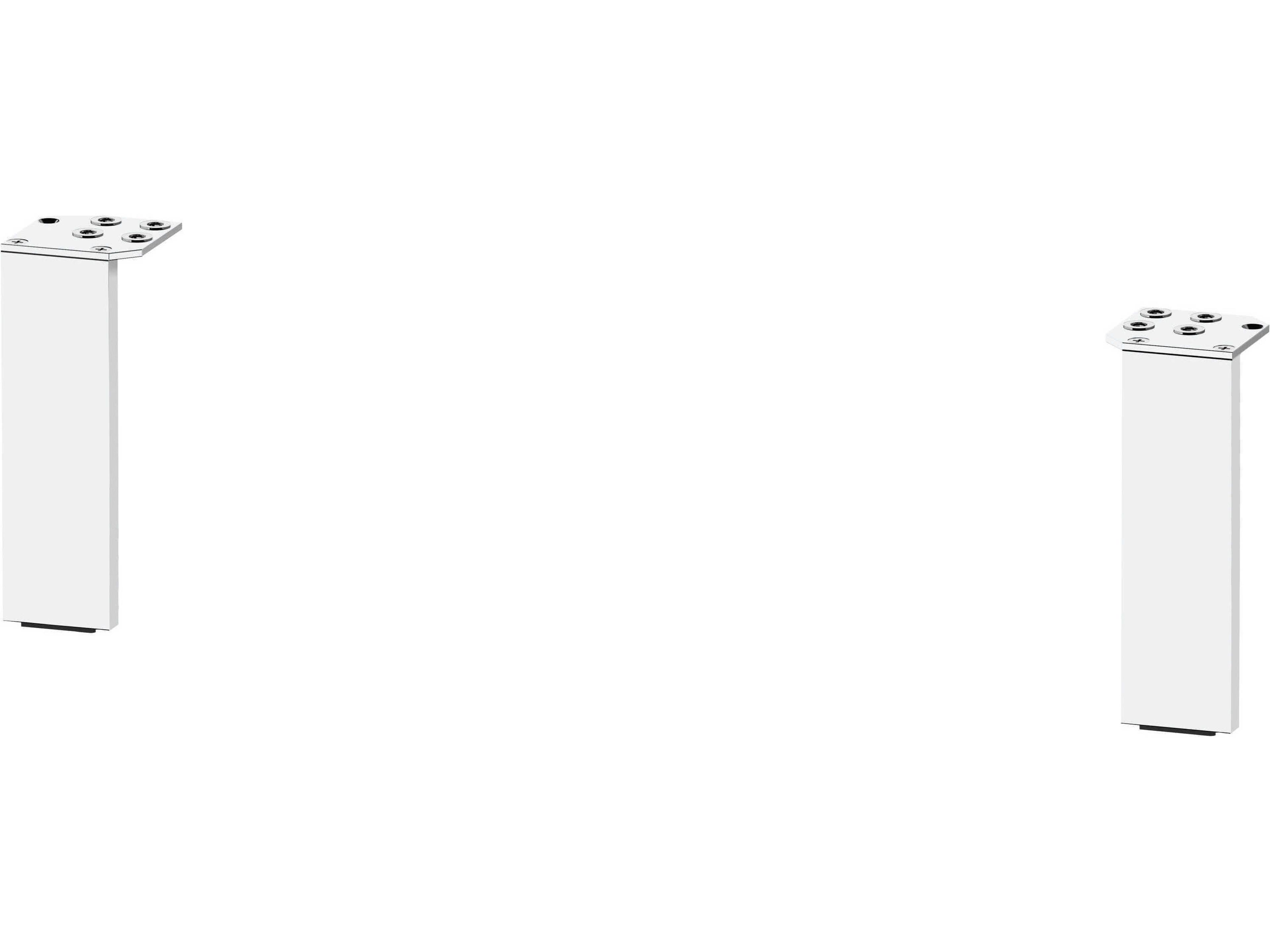 Brioso Concrete White Matt Leg