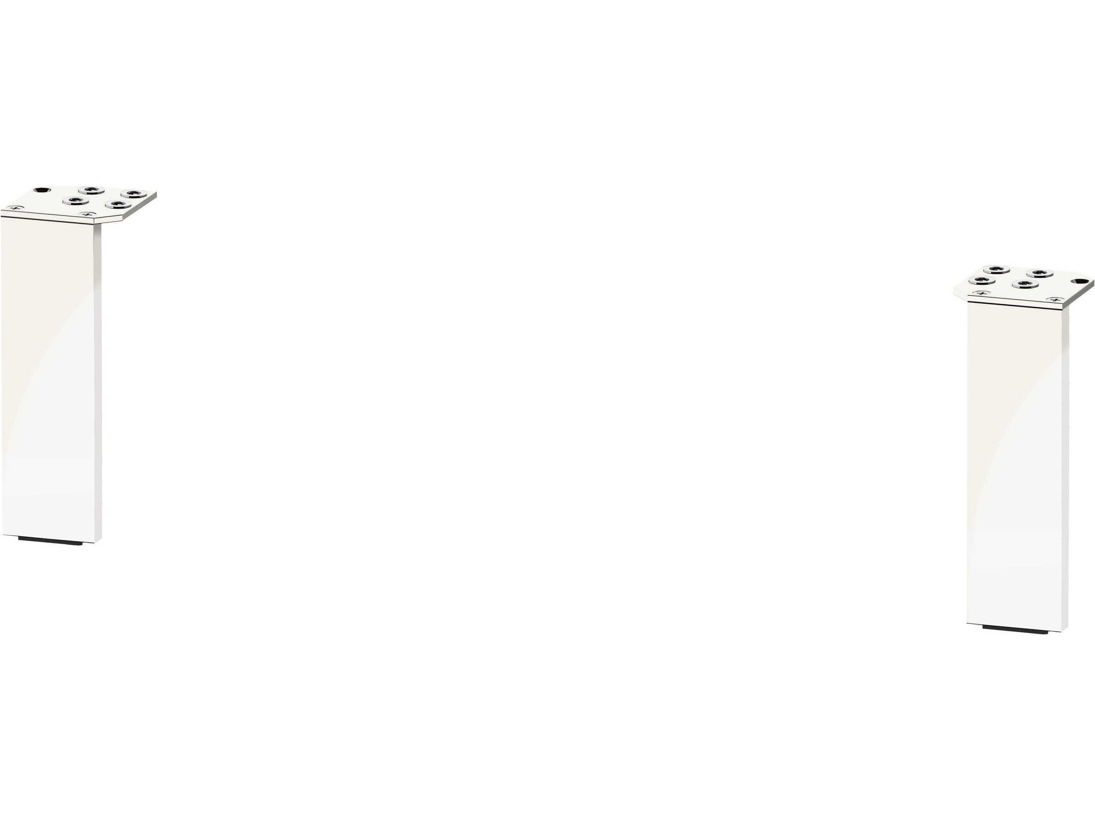 Brioso Concrete White High Gloss Leg