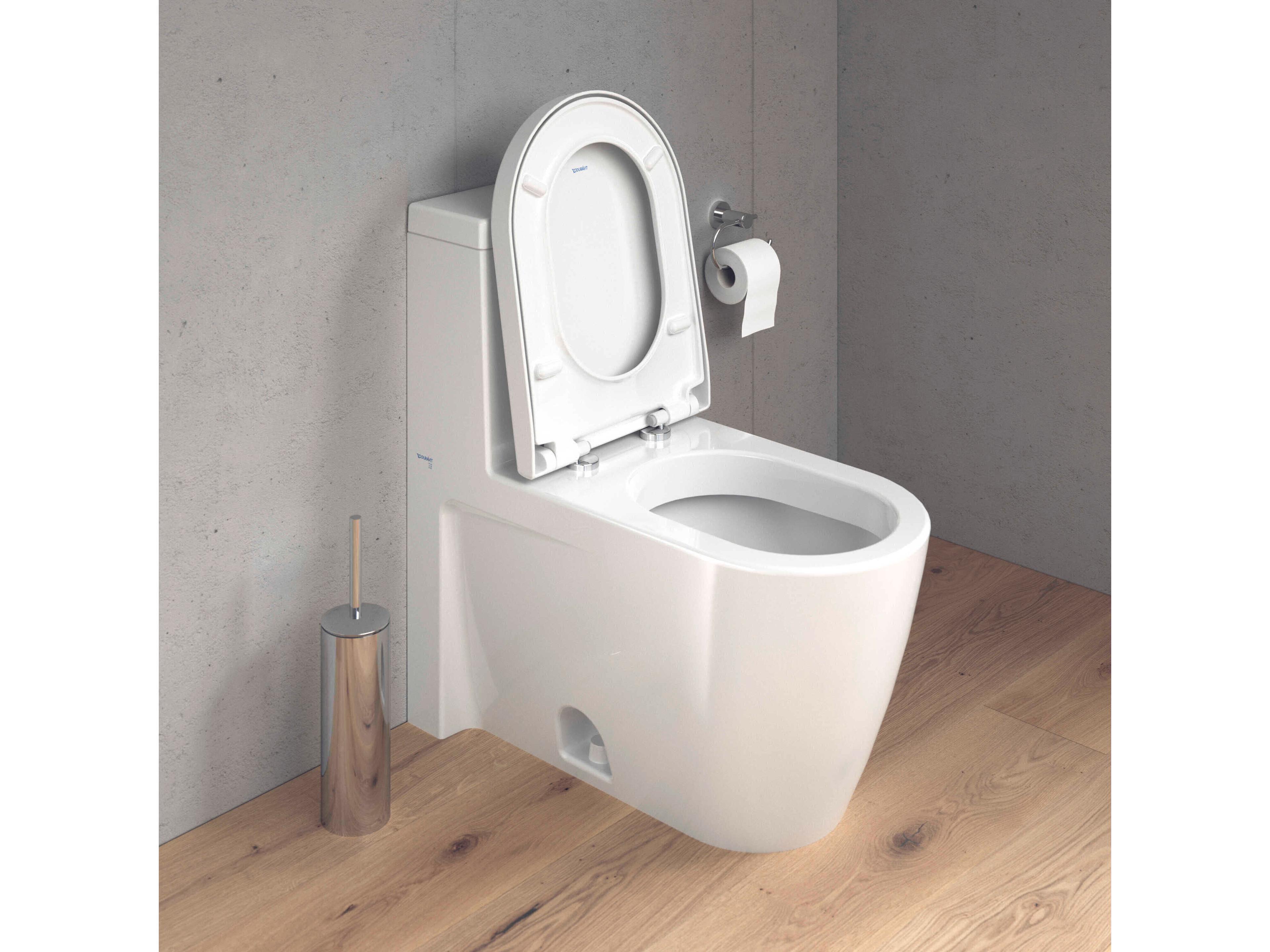 Duravit Starck 2 15'' Ceramic White High Gloss One-Piece Toilet - Seat Included