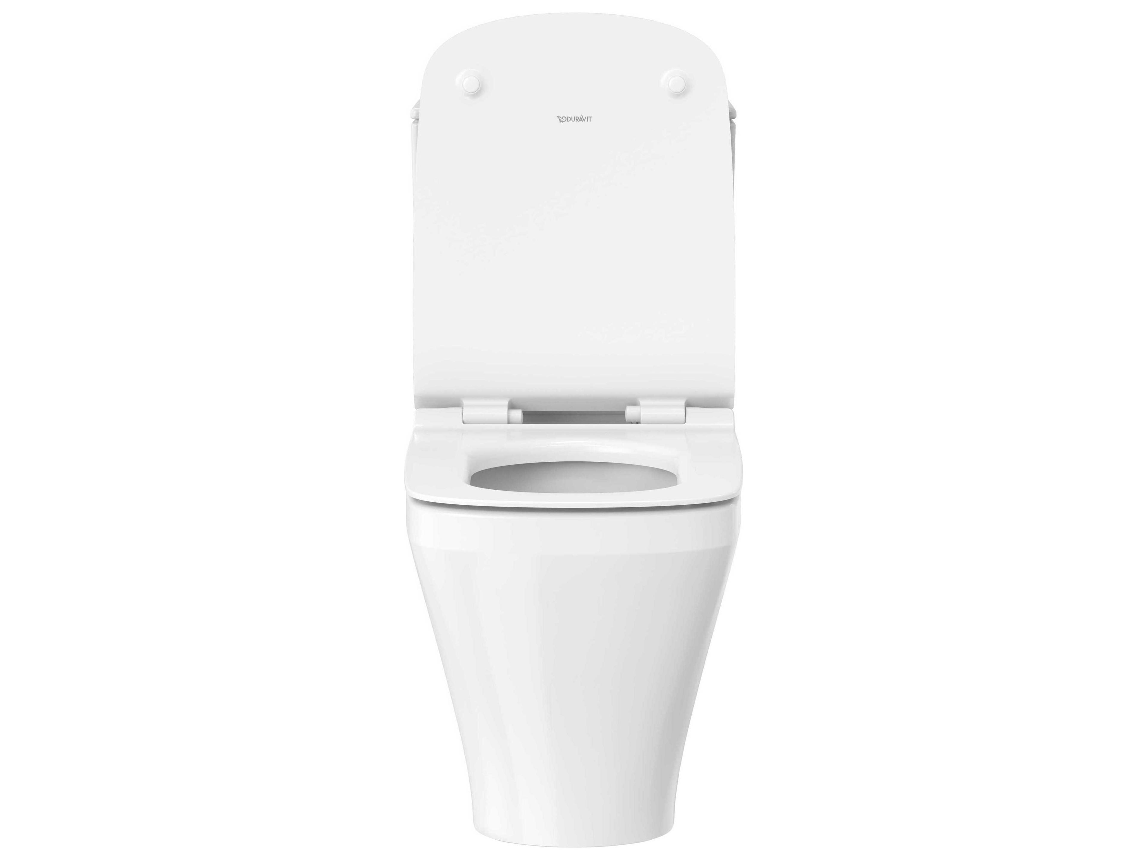 Duravit Durastyle 15'' Ceramic Dual Flush White High Gloss Two-Piece Toilet
