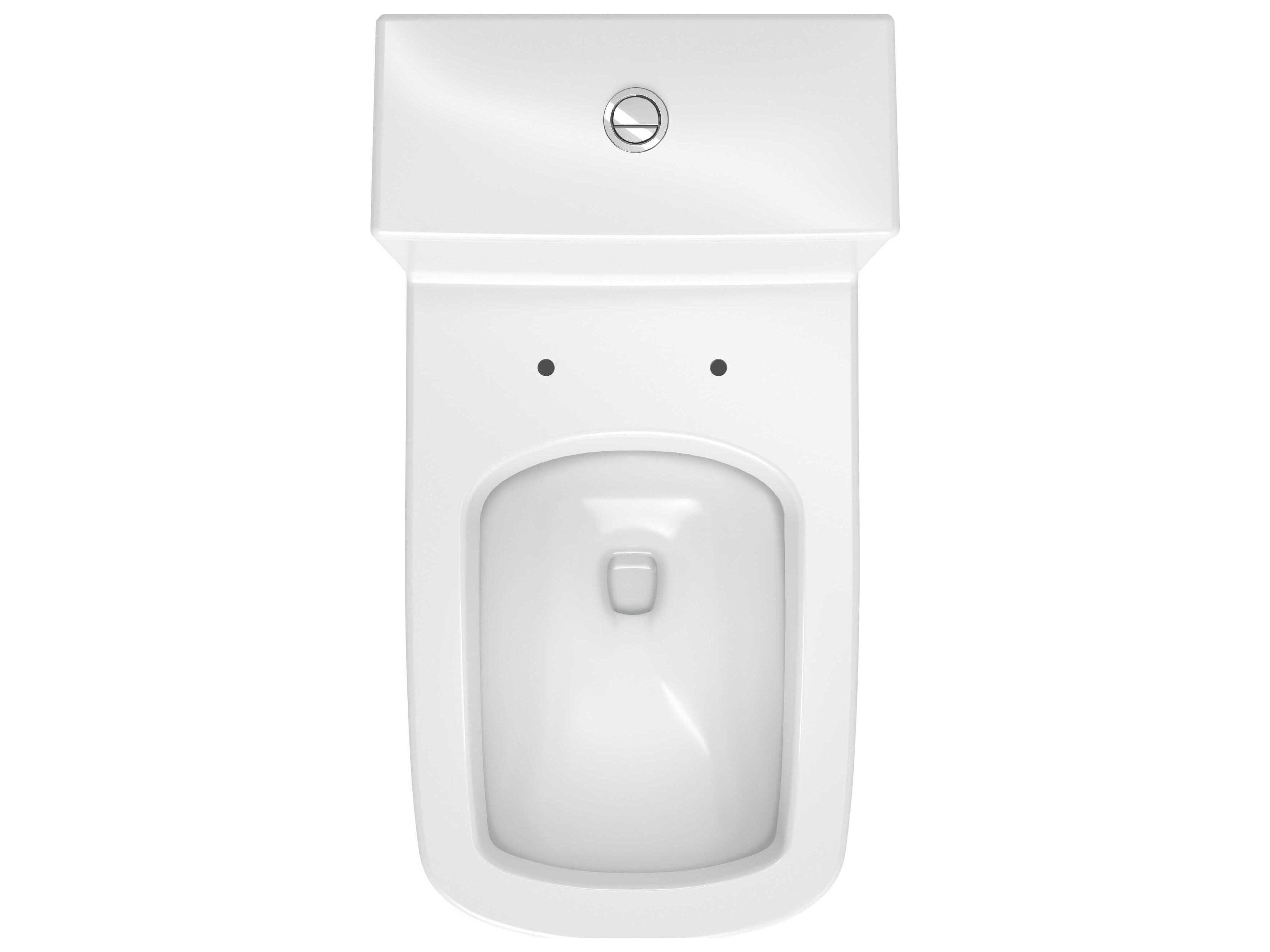 Duravit Durastyle 15'' Ceramic Dual Flush White High Gloss One-Piece Toilet
