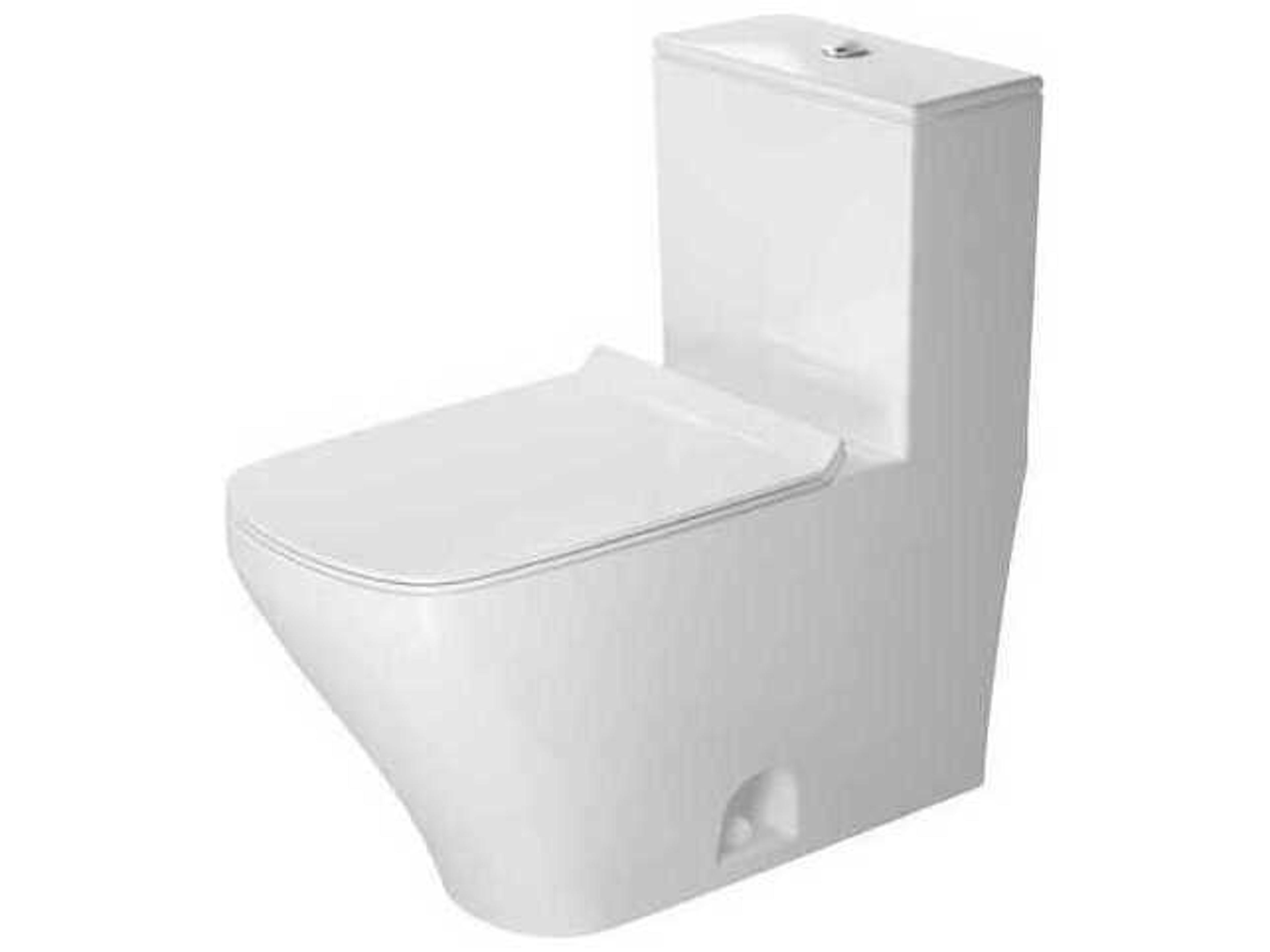 Durastyle 15'' Ceramic Single Flush White High Gloss One-Piece Toilet