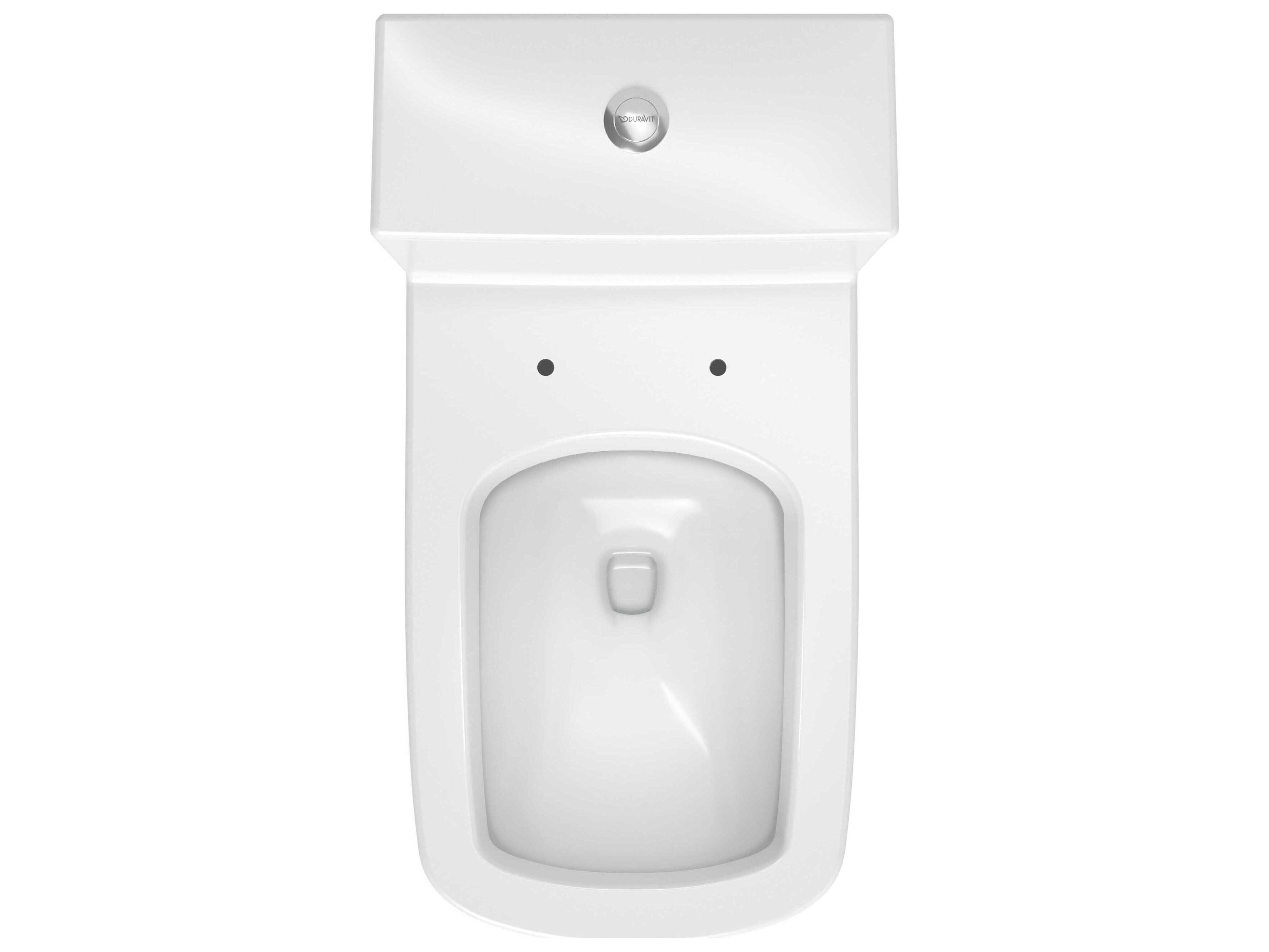 Duravit Durastyle 15'' Ceramic Single Flush White High Gloss One-Piece Toilet