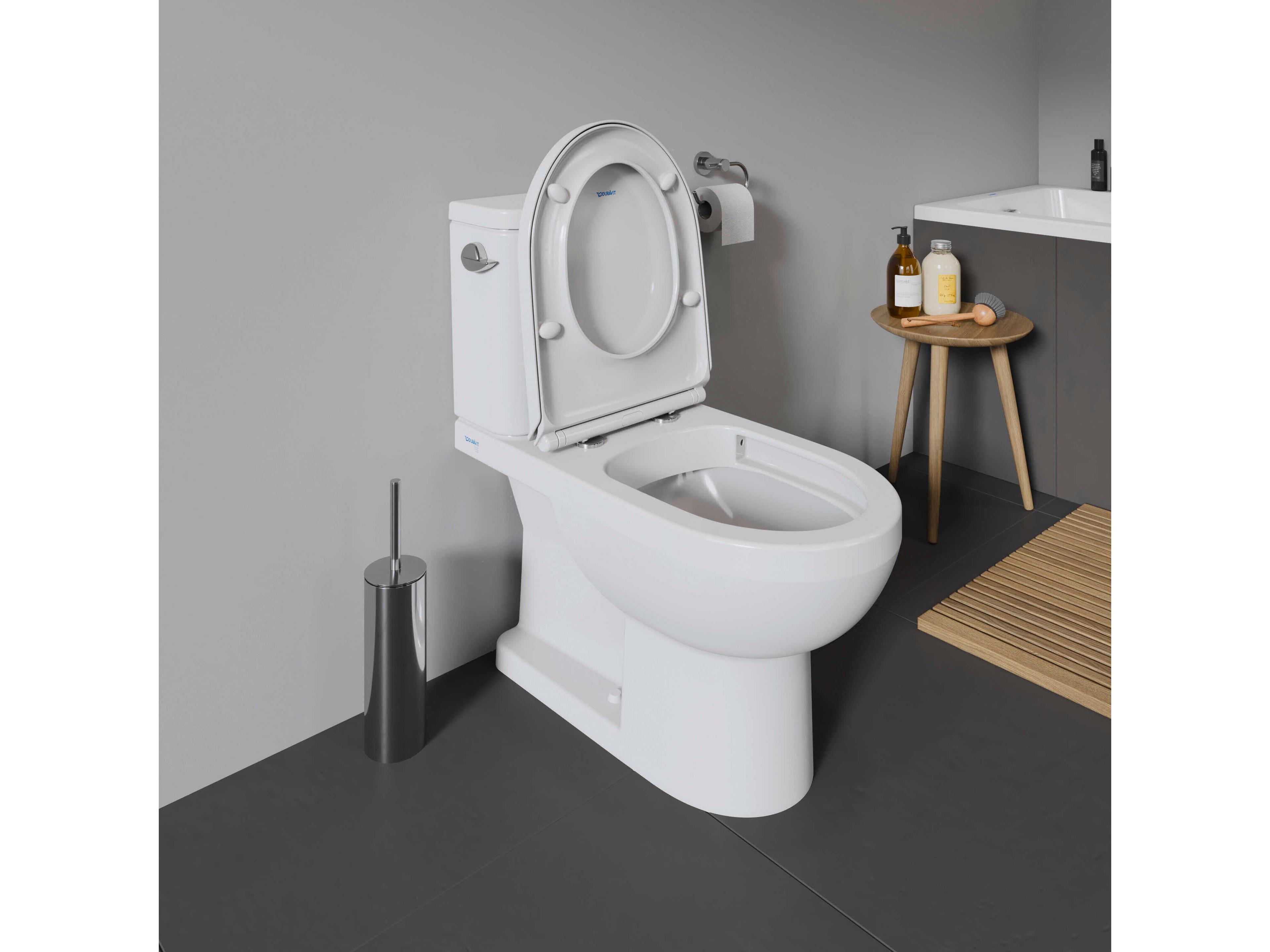 Duravit Duravit No.1 15'' Ceramic White Single Flush Two-Piece Toilet - Left Side Lever