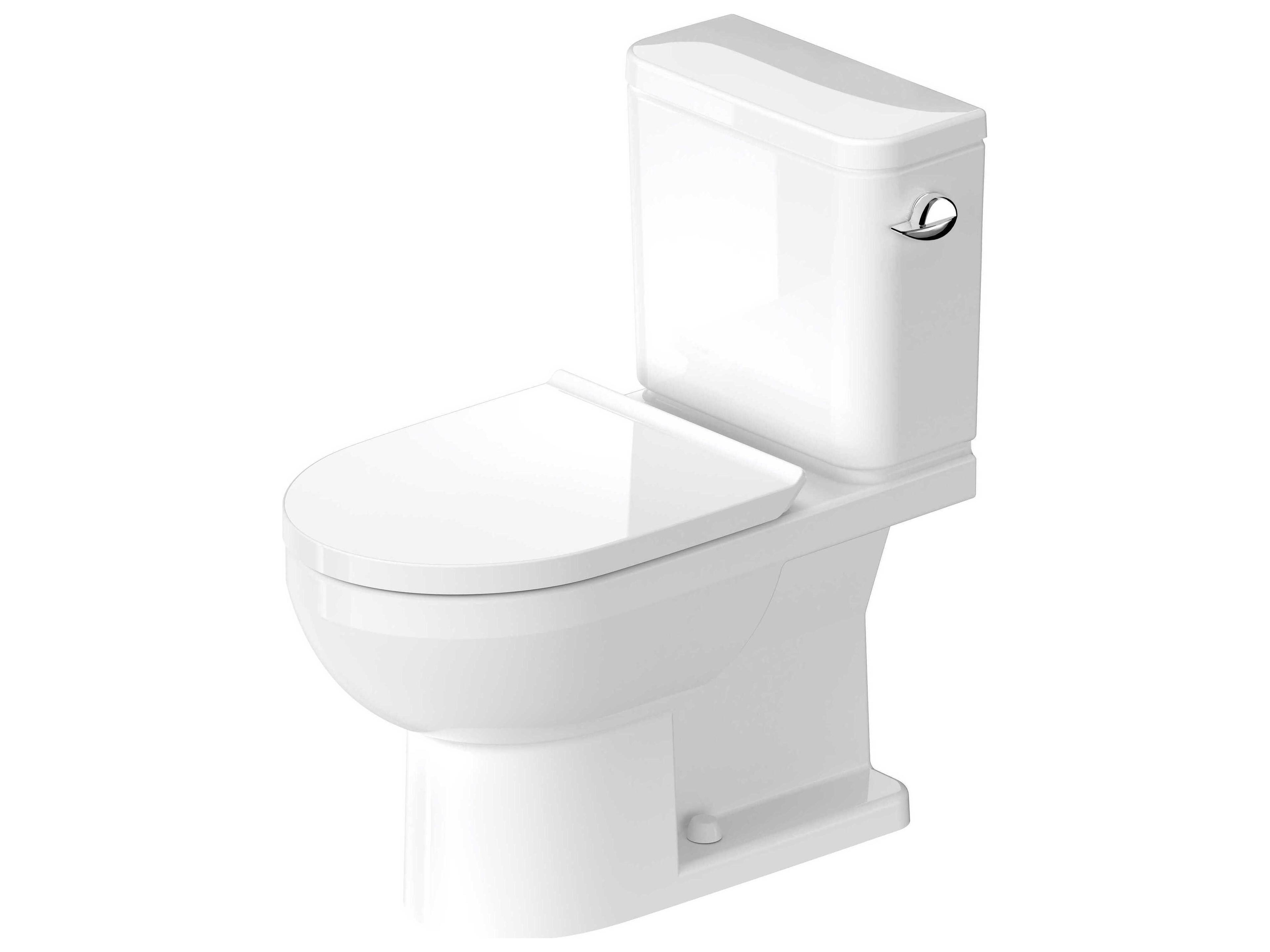 Duravit Duravit No.1 15'' Ceramic White Single Flush Two-Piece Toilet - Right Side Lever