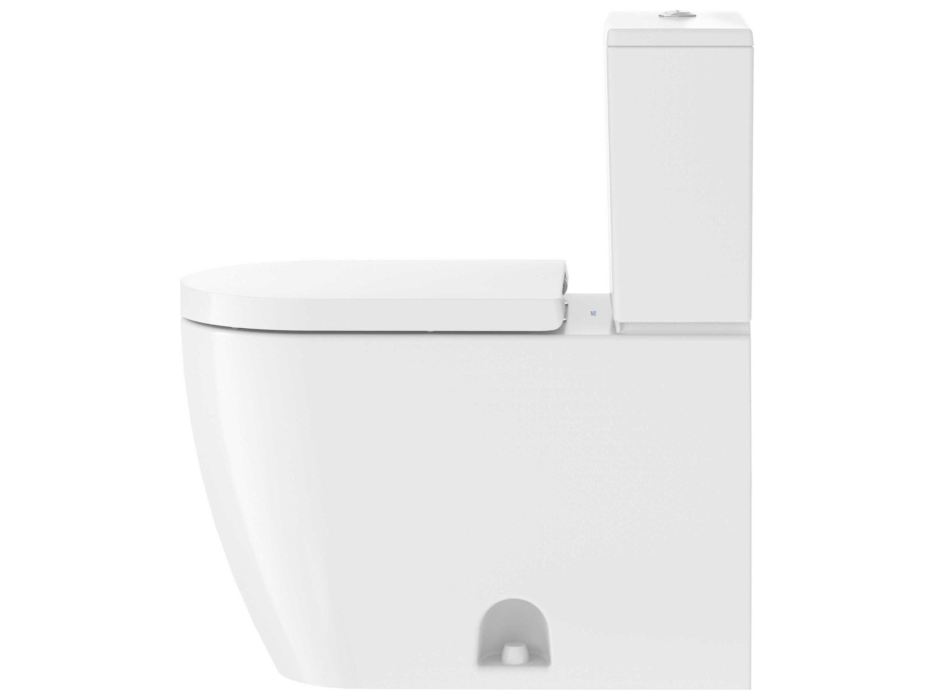 Duravit Me By Starck 16'' Ceramic Elongated Single Flush White Two-Piece Toilet