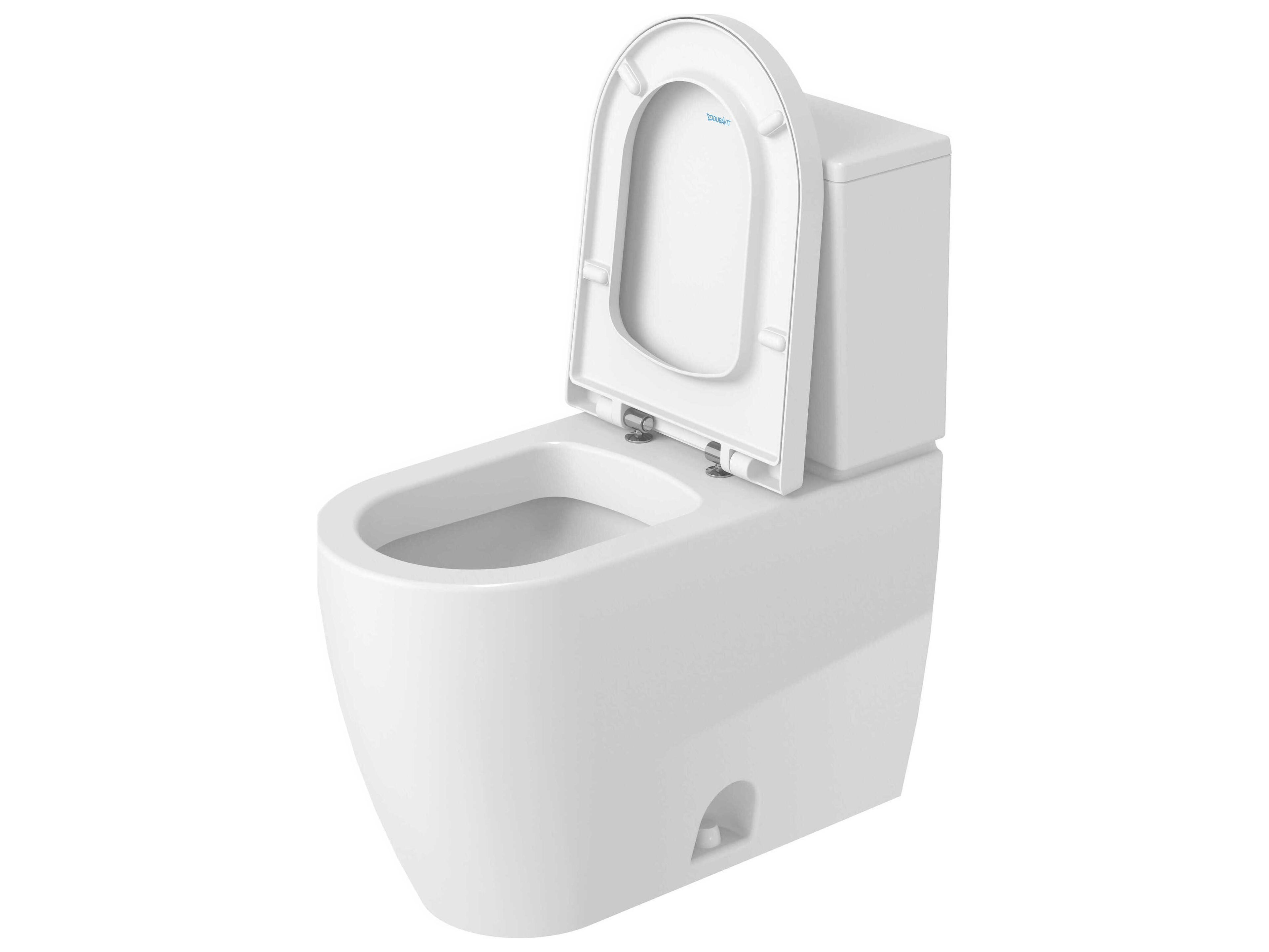 Duravit Me By Starck 16'' Ceramic Elongated Single Flush White Two-Piece Toilet