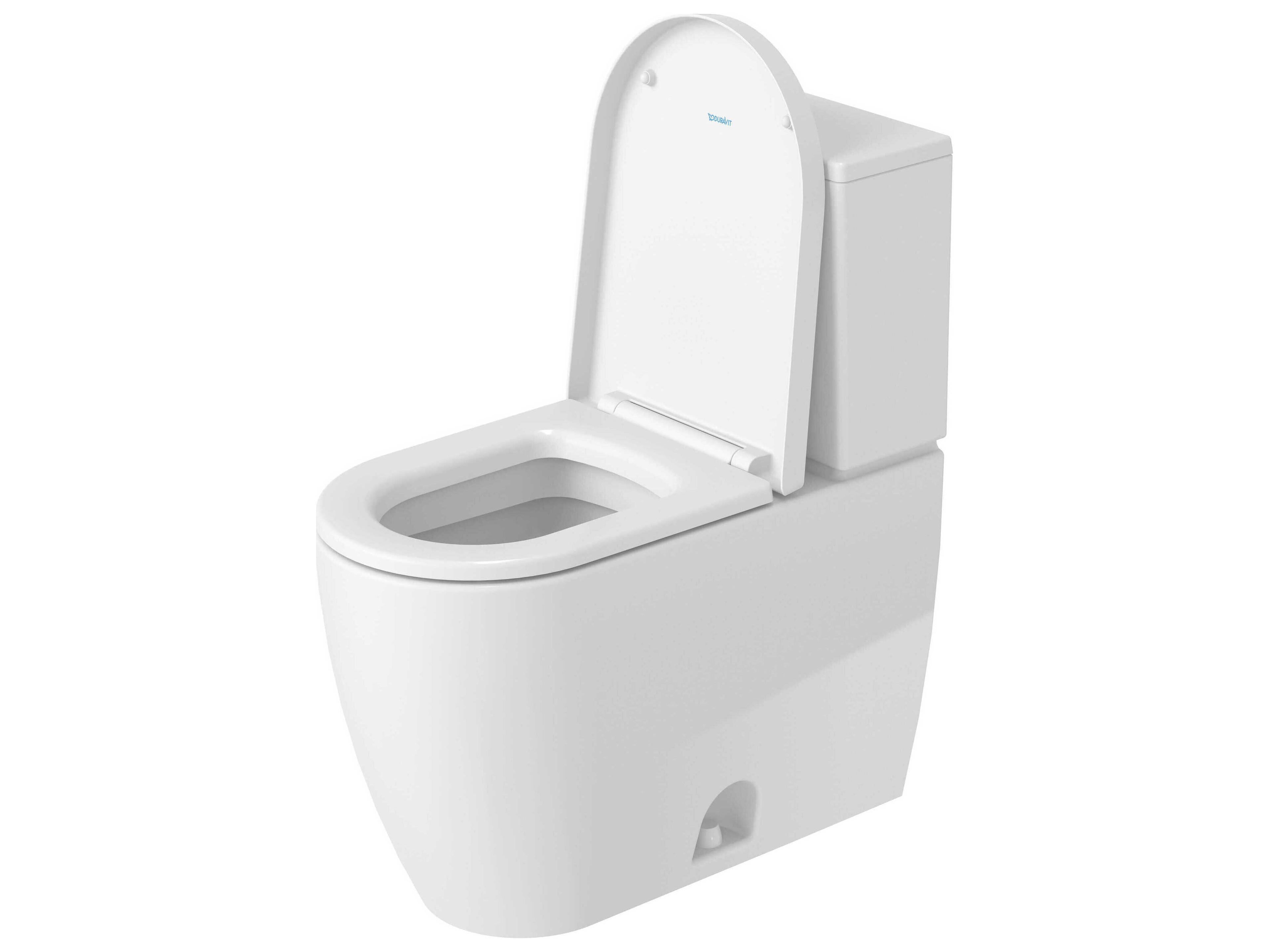 Duravit Me By Starck 16'' Ceramic Elongated Single Flush White Two-Piece Toilet