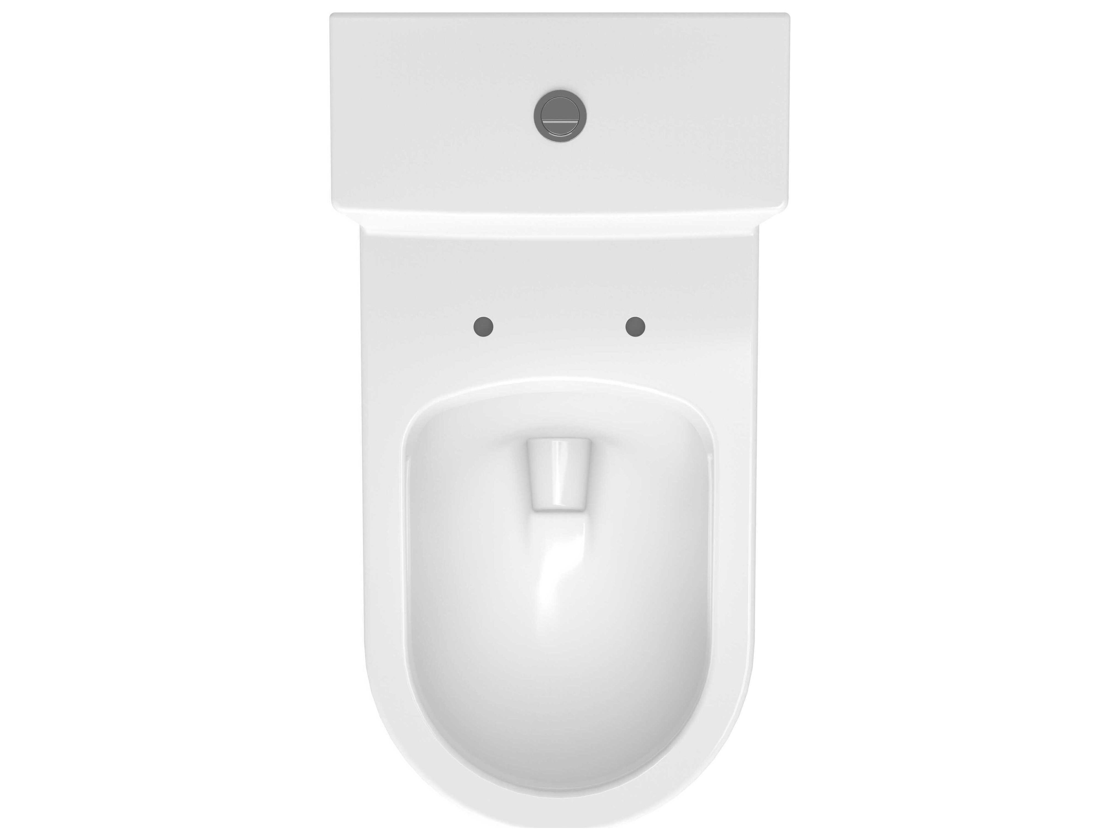 Duravit Me By Starck 15'' Ceramic Elongated Dual Flush White One-Piece Toilet - HygieneGlaze