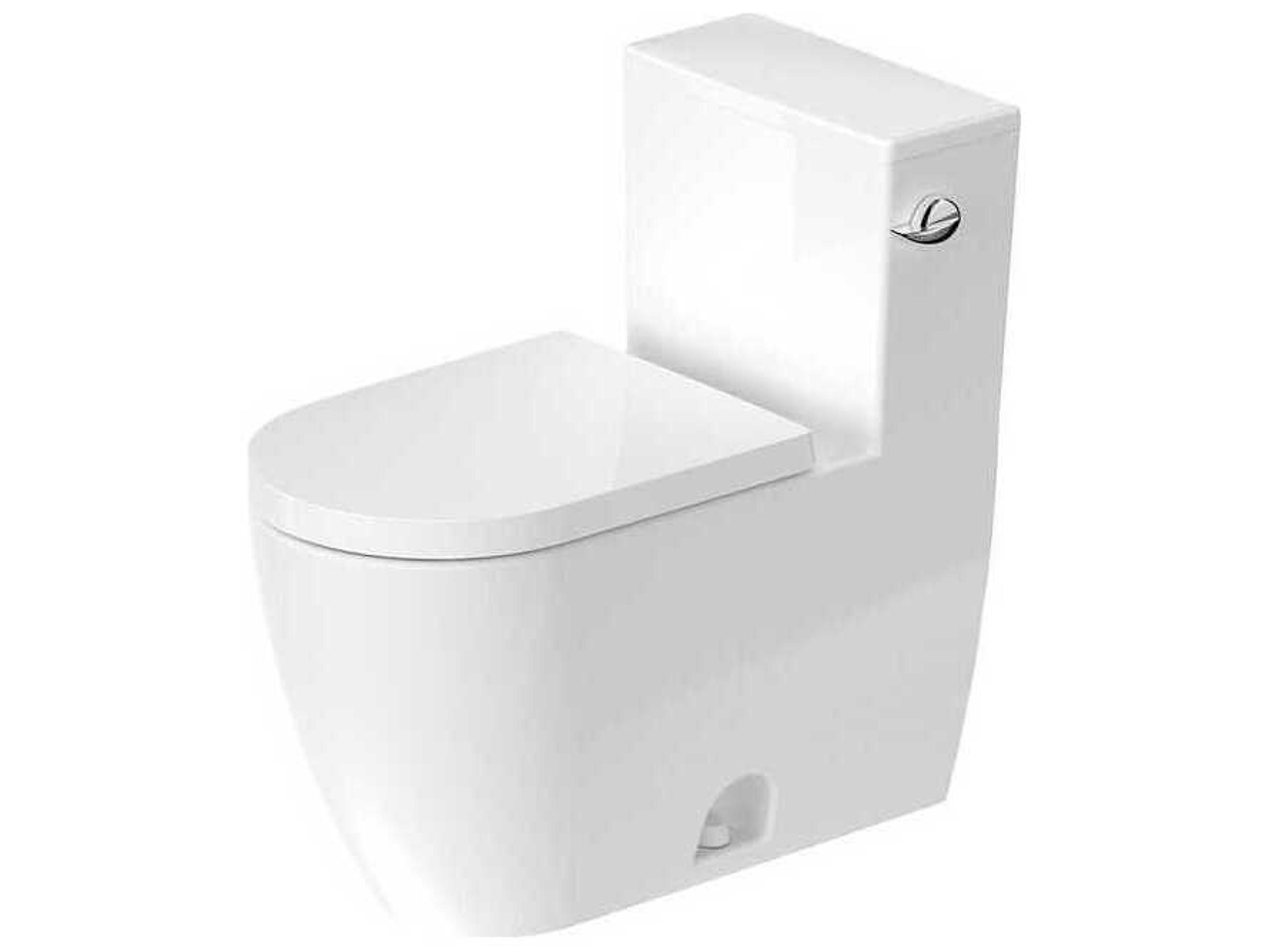 Me By Starck 16'' Ceramic Elongated White One-Piece Toilet - HygieneGlaze
