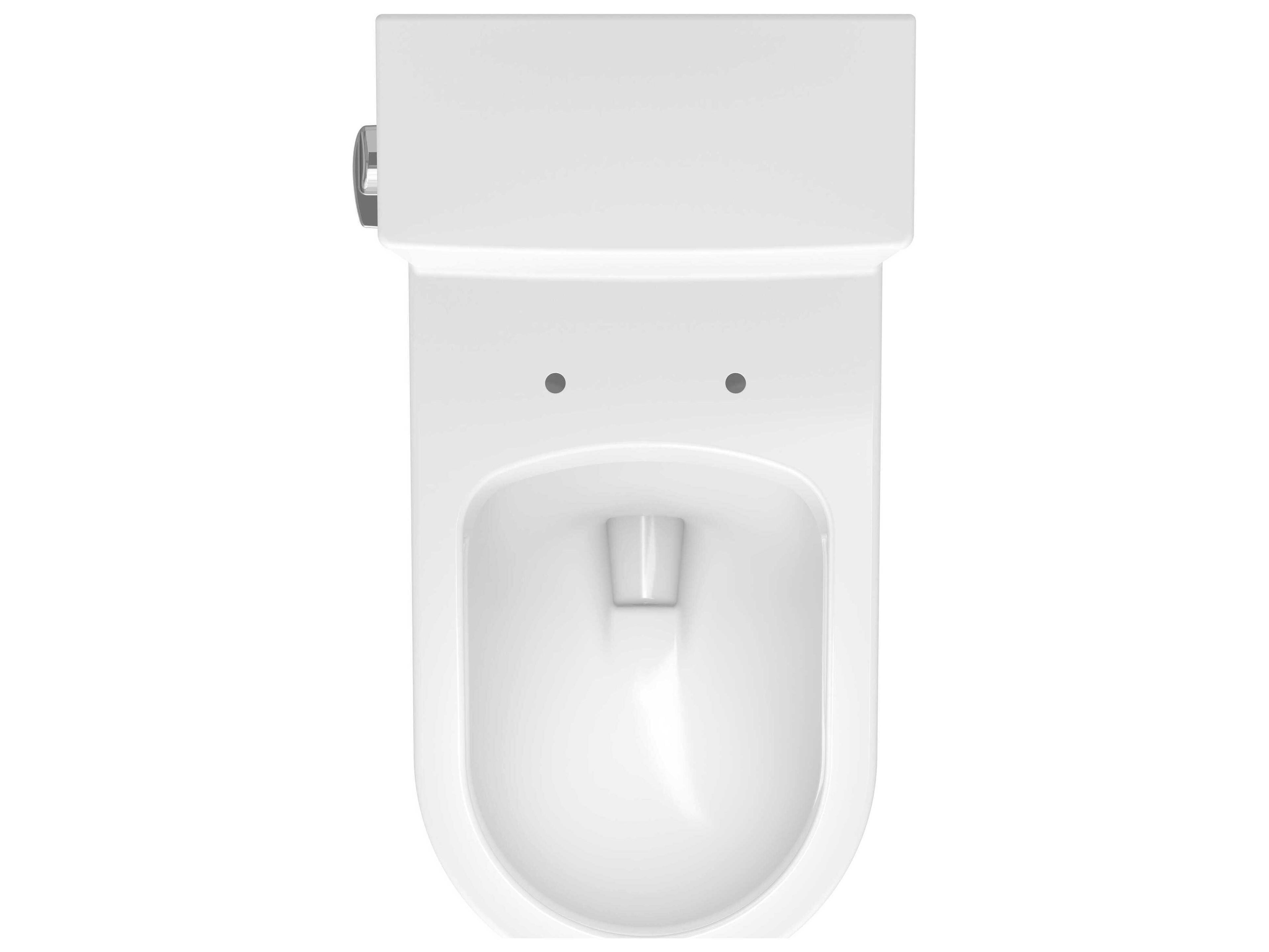 Duravit Me By Starck 16'' Ceramic Elongated White One-Piece Toilet - HygieneGlaze