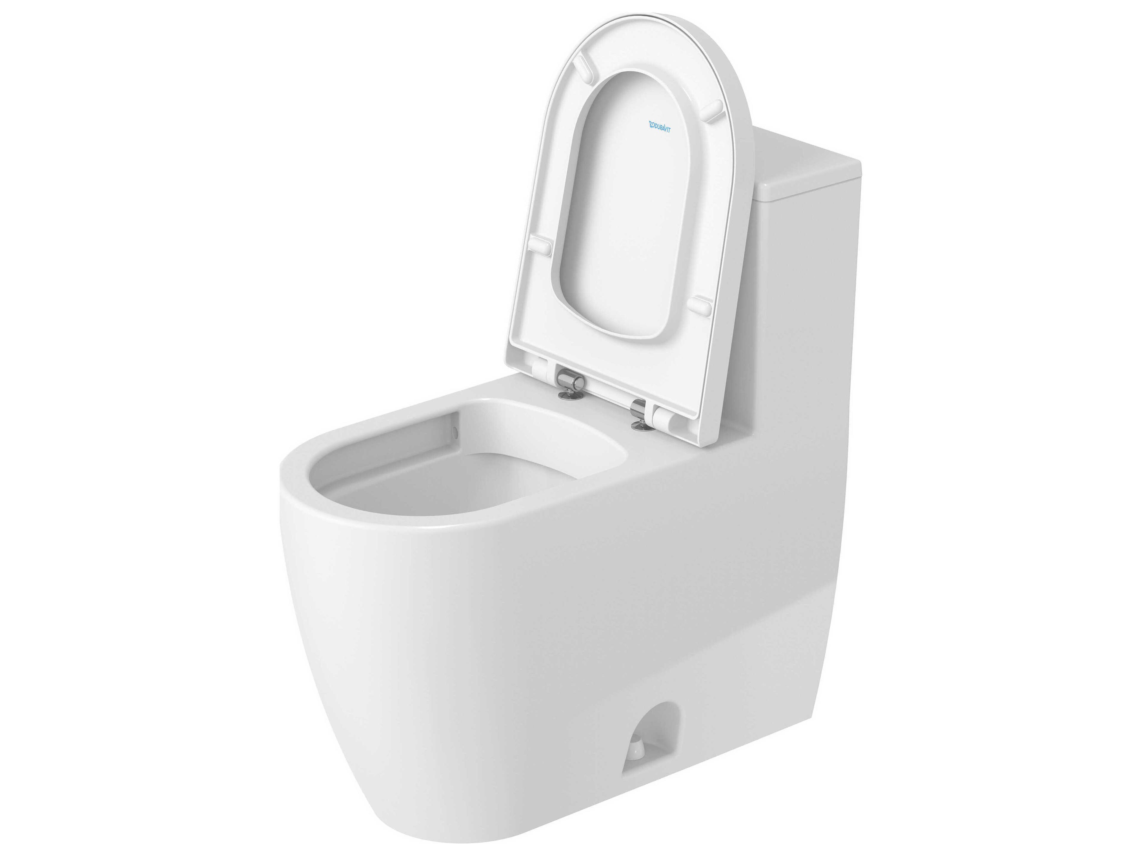 Duravit Me By Starck 16'' Ceramic Elongated White One-Piece Toilet - HygieneGlaze