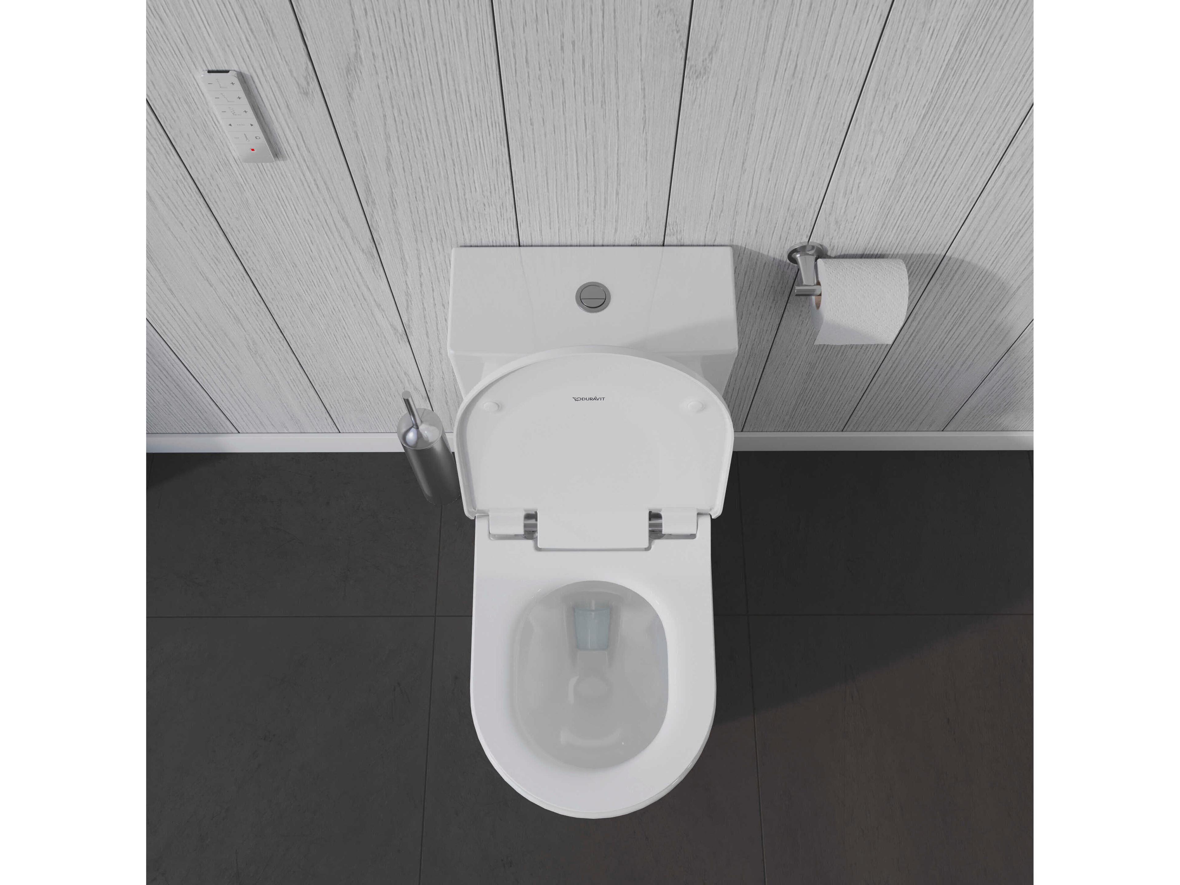 Duravit Me By Starck 15'' Ceramic Dual Flush White One-Piece Toilet