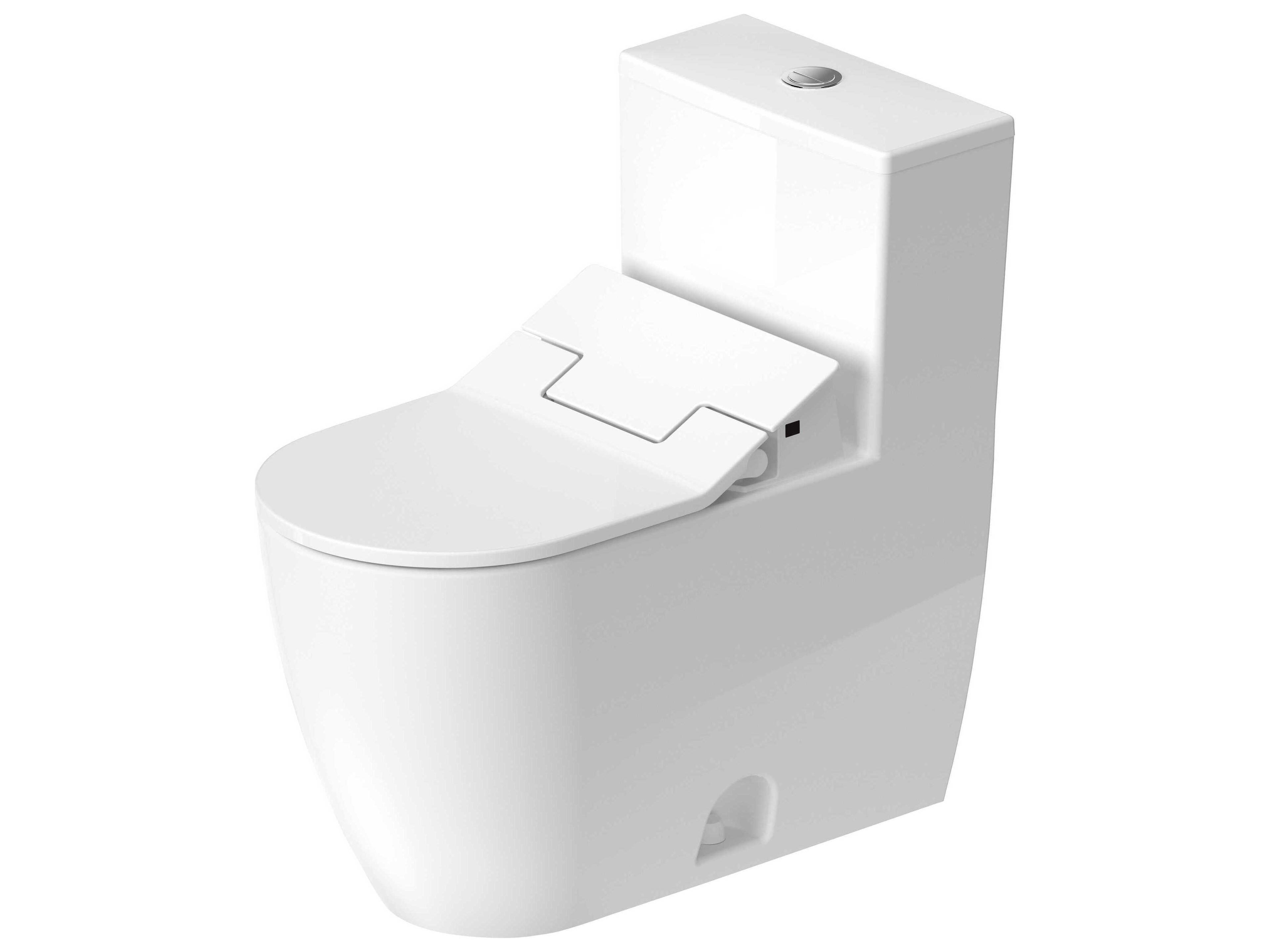 Me By Starck 15'' Ceramic Single Flush White One-Piece Toilet