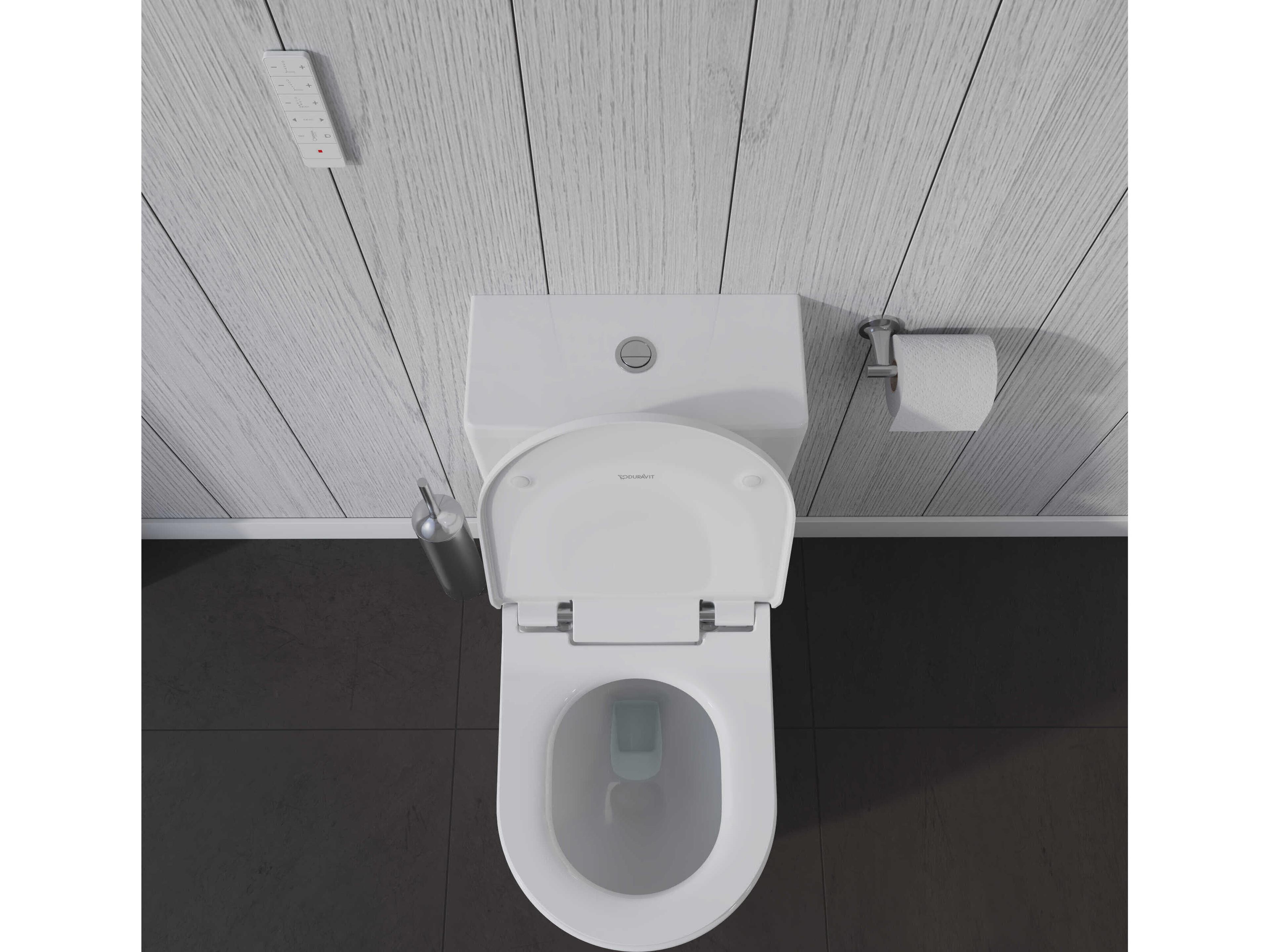 Duravit Me By Starck 15'' Ceramic Dual Flush White Two-Piece Toilet