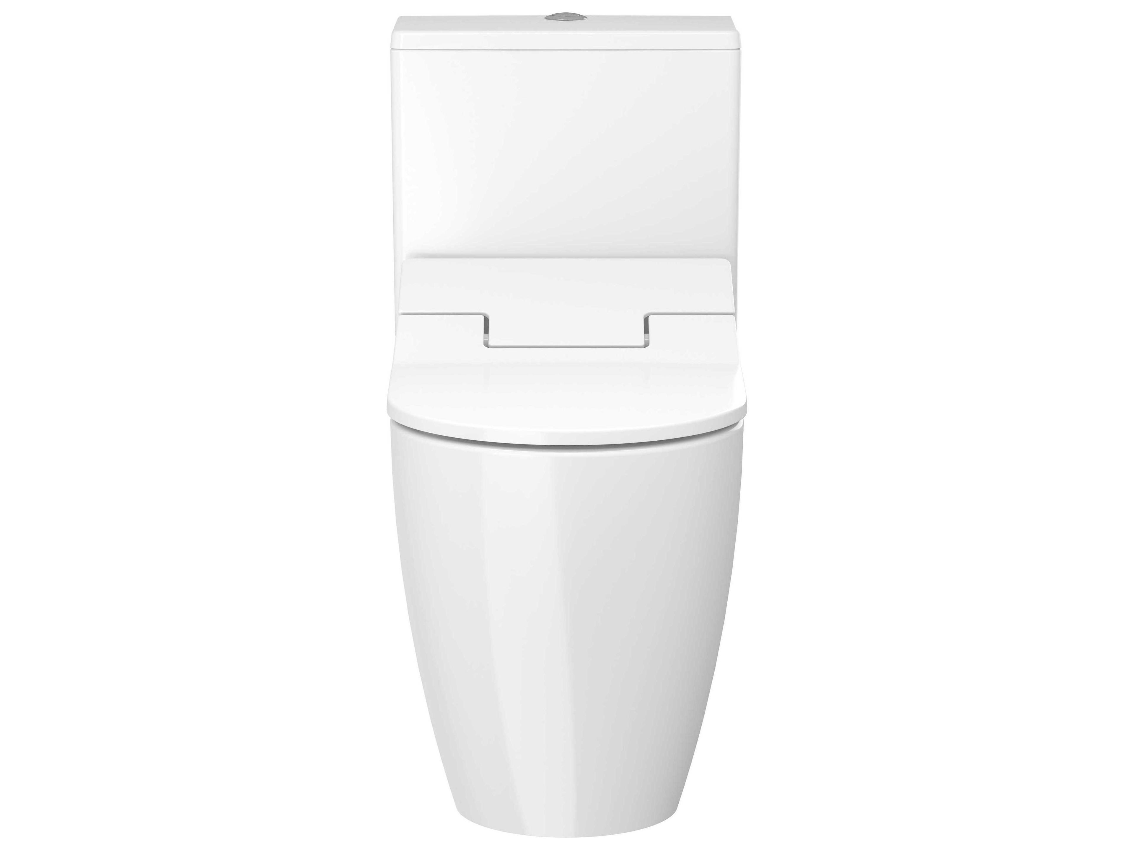 Duravit Me By Starck 15'' Ceramic Dual Flush White Two-Piece Toilet  - HygieneGlaze
