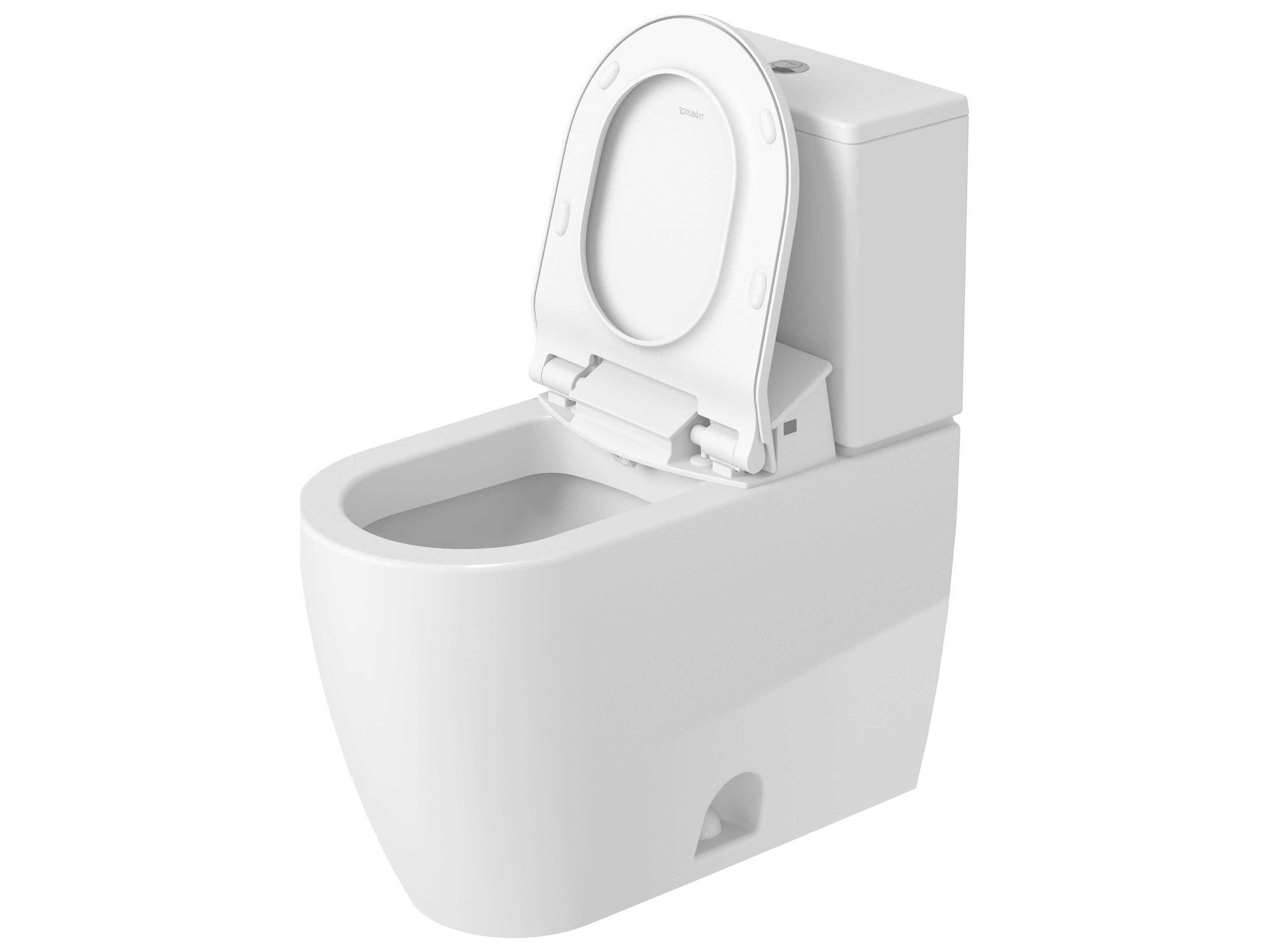 Duravit Me By Starck 15'' Ceramic Single Flush White Two-Piece Toilet  - HygieneGlaze