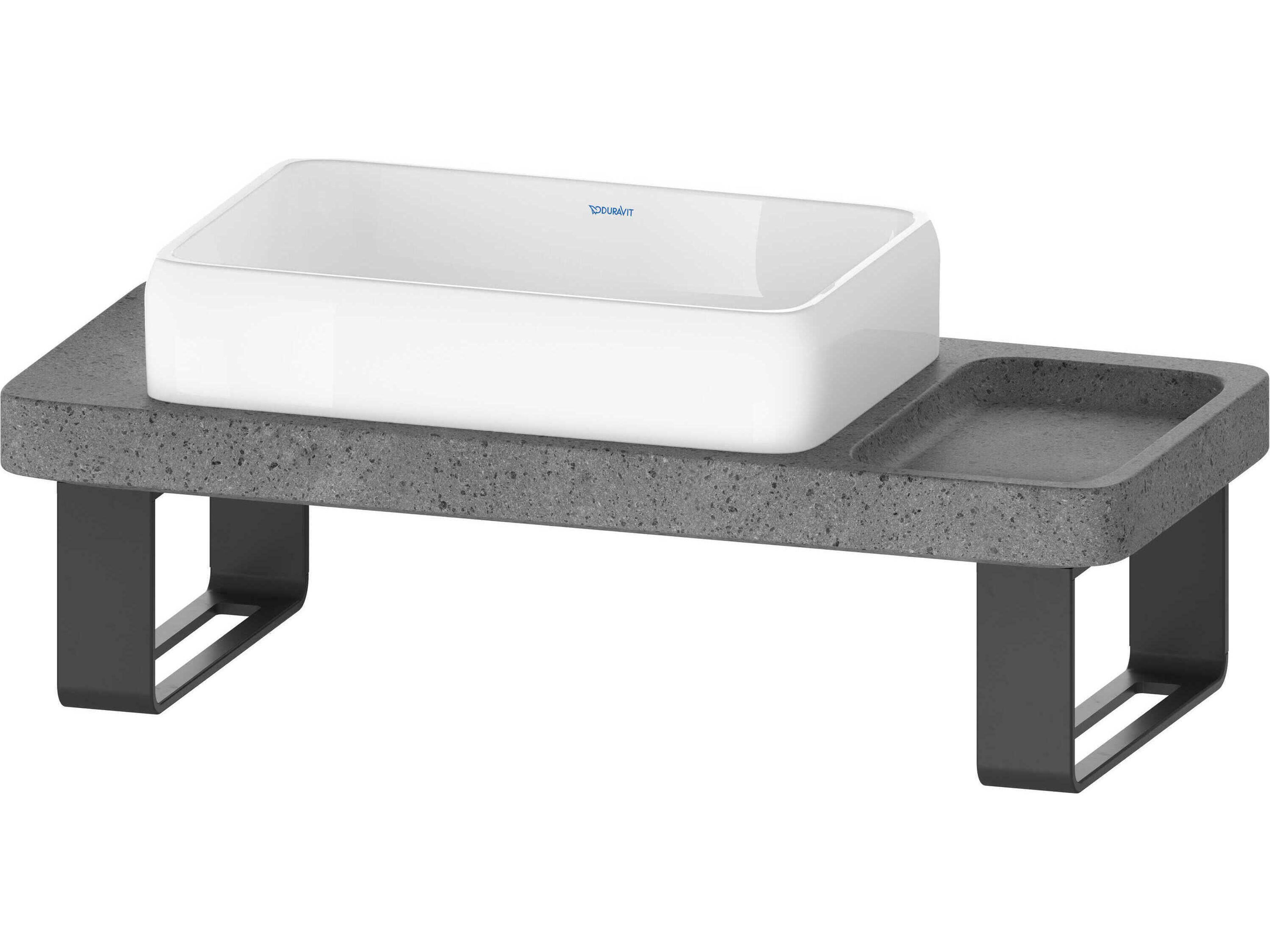 Qatego 39'' Lavica Stone Console and Sink