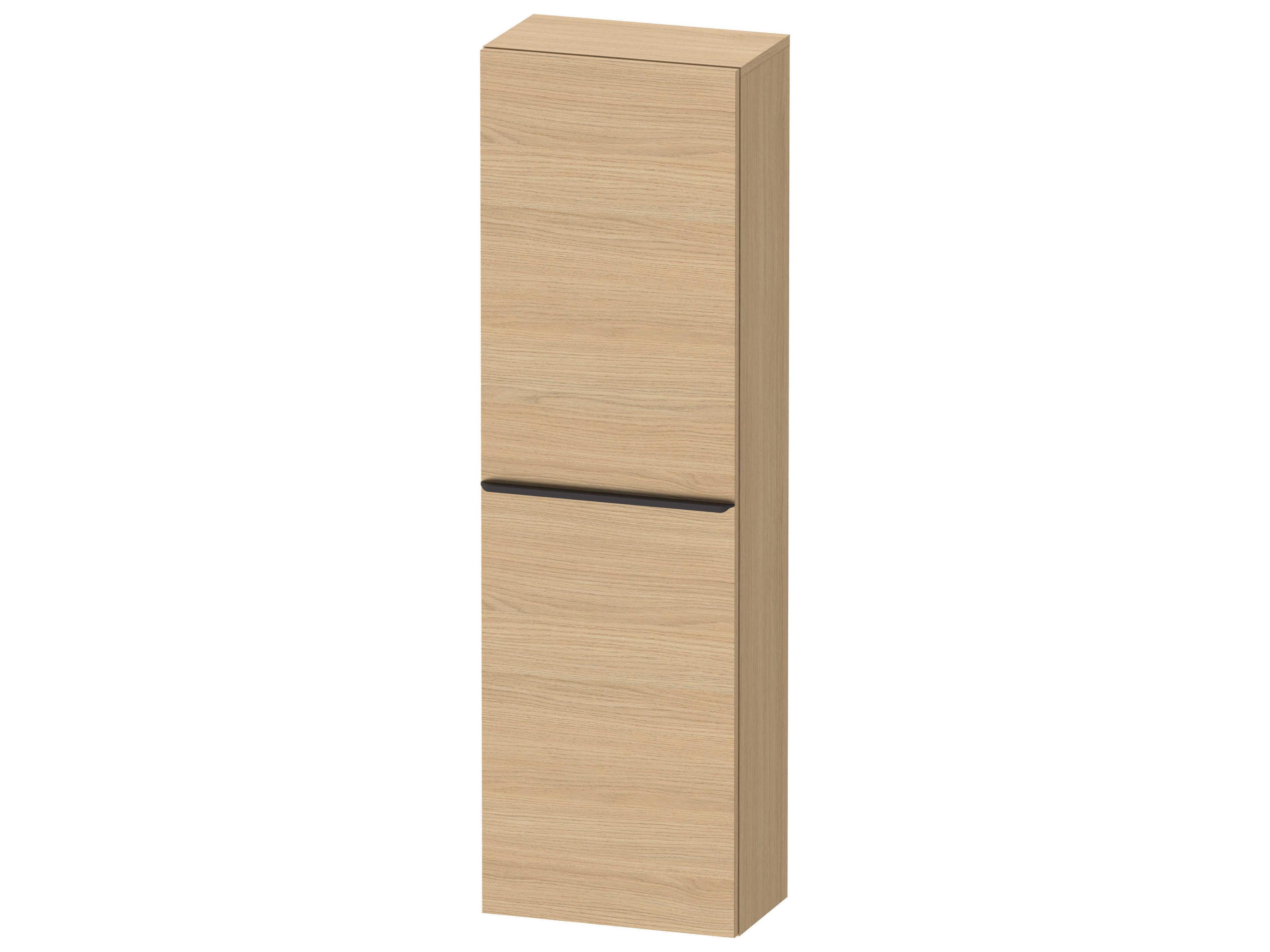 D-neo 16'' Natural Oak Matt Semi Tall Cabinet - Right-Hinged Door