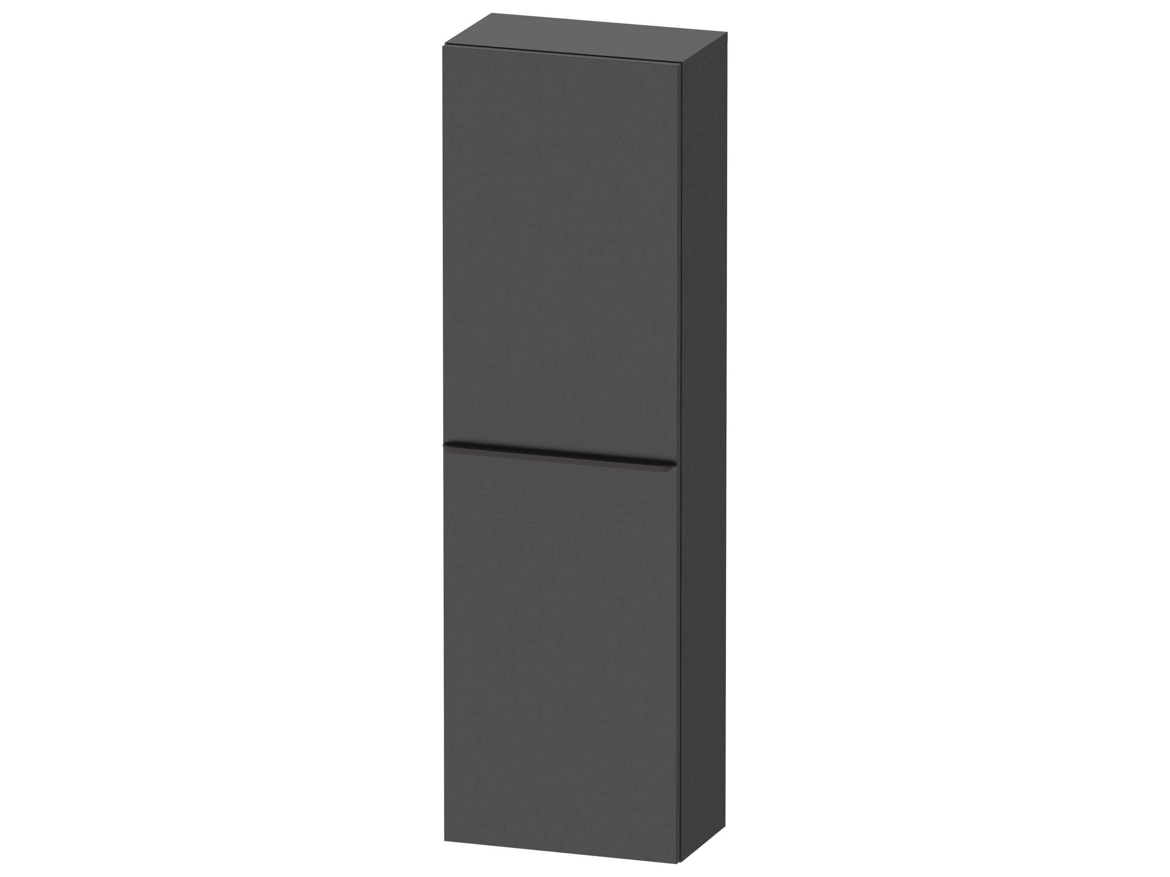 D-neo 16'' Graphite Matt Semi Tall Cabinet - Right-Hinged Door
