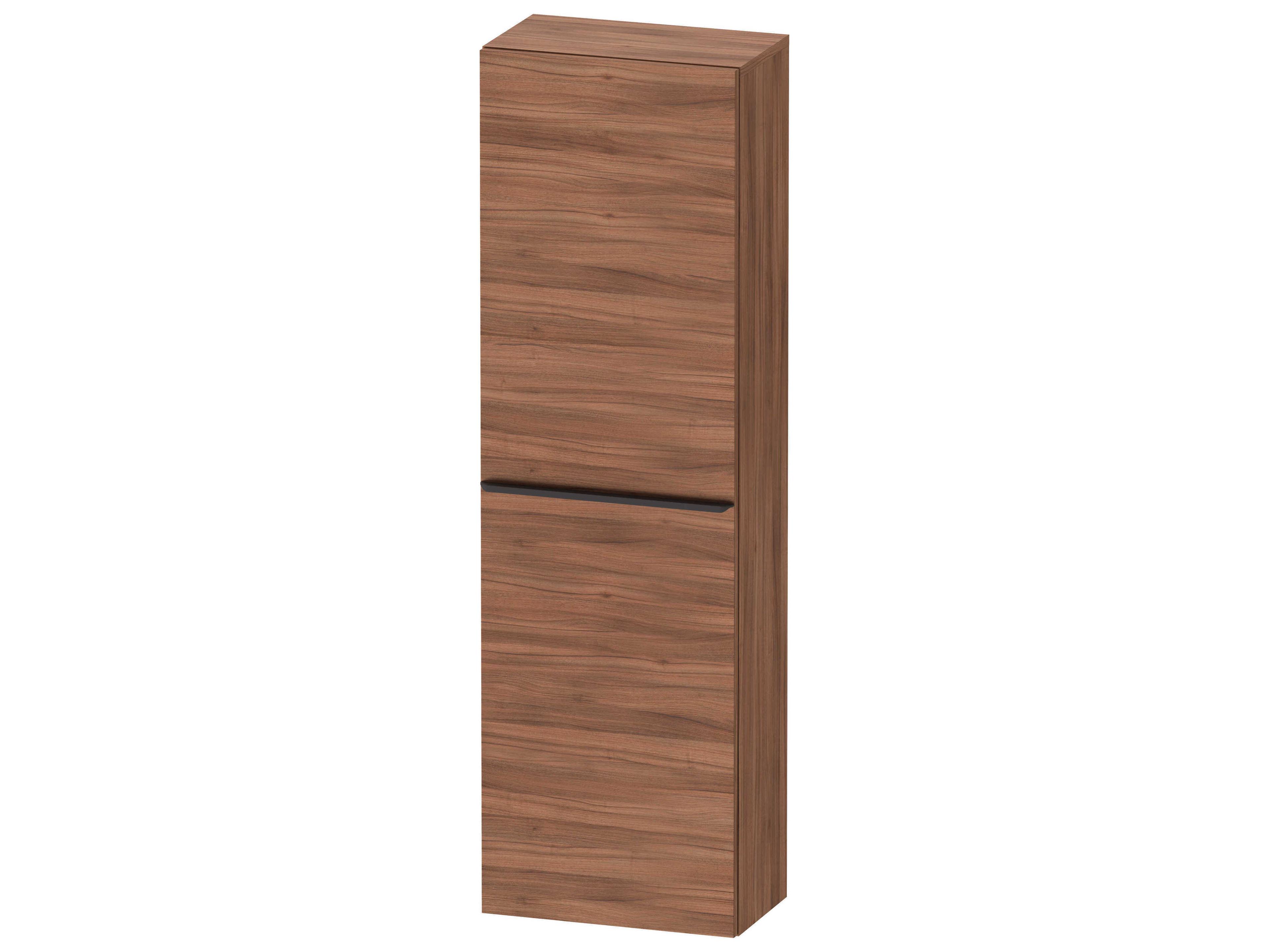 D-neo 16'' Walnut Matt Semi Tall Cabinet - Right-Hinged Door