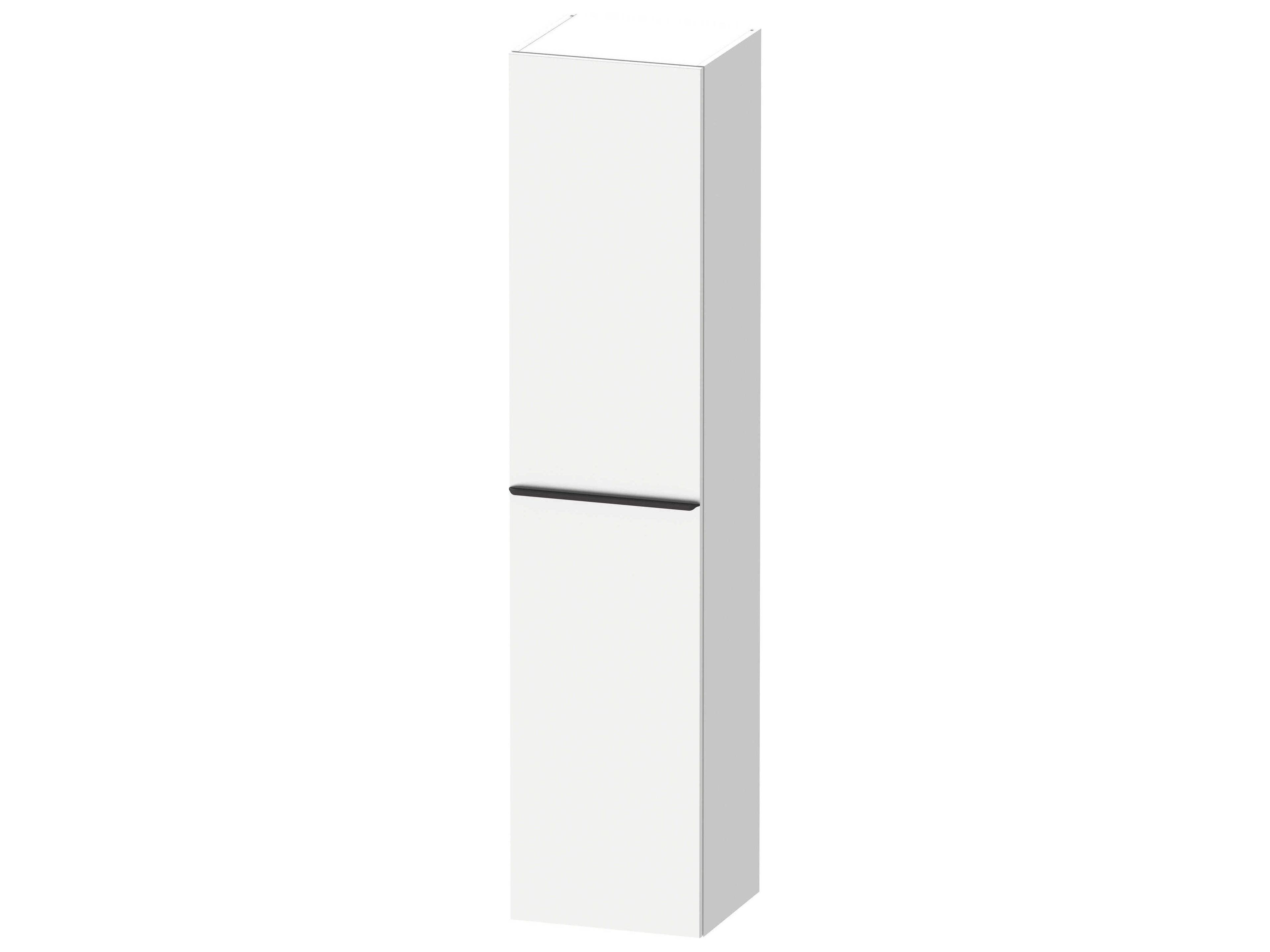 D-neo 16'' White Matt Semi Tall Cabinet - Left-Hinged Door