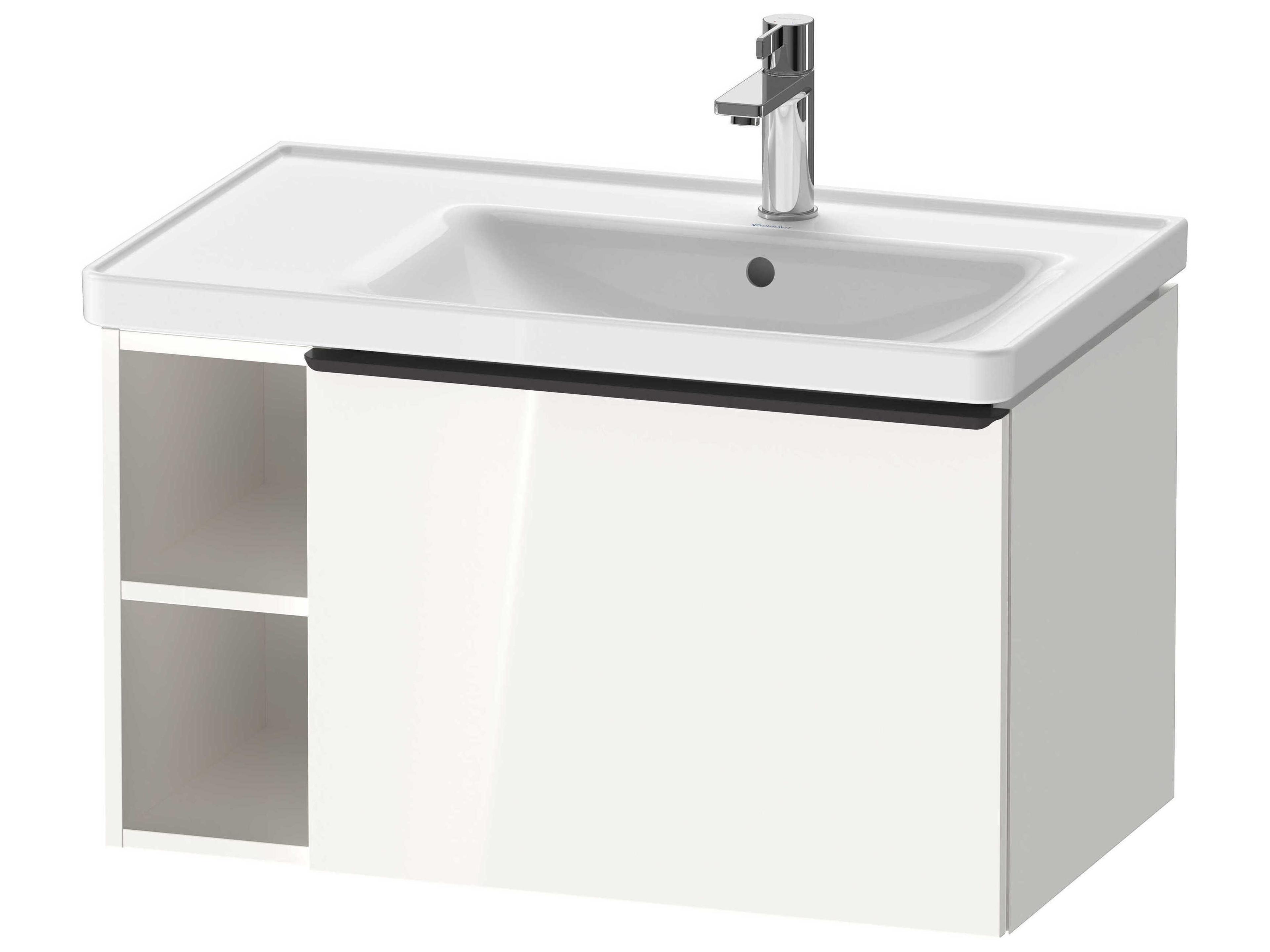 D-neo 31_ White High Gloss Wall-Mount Vanity Cabinet