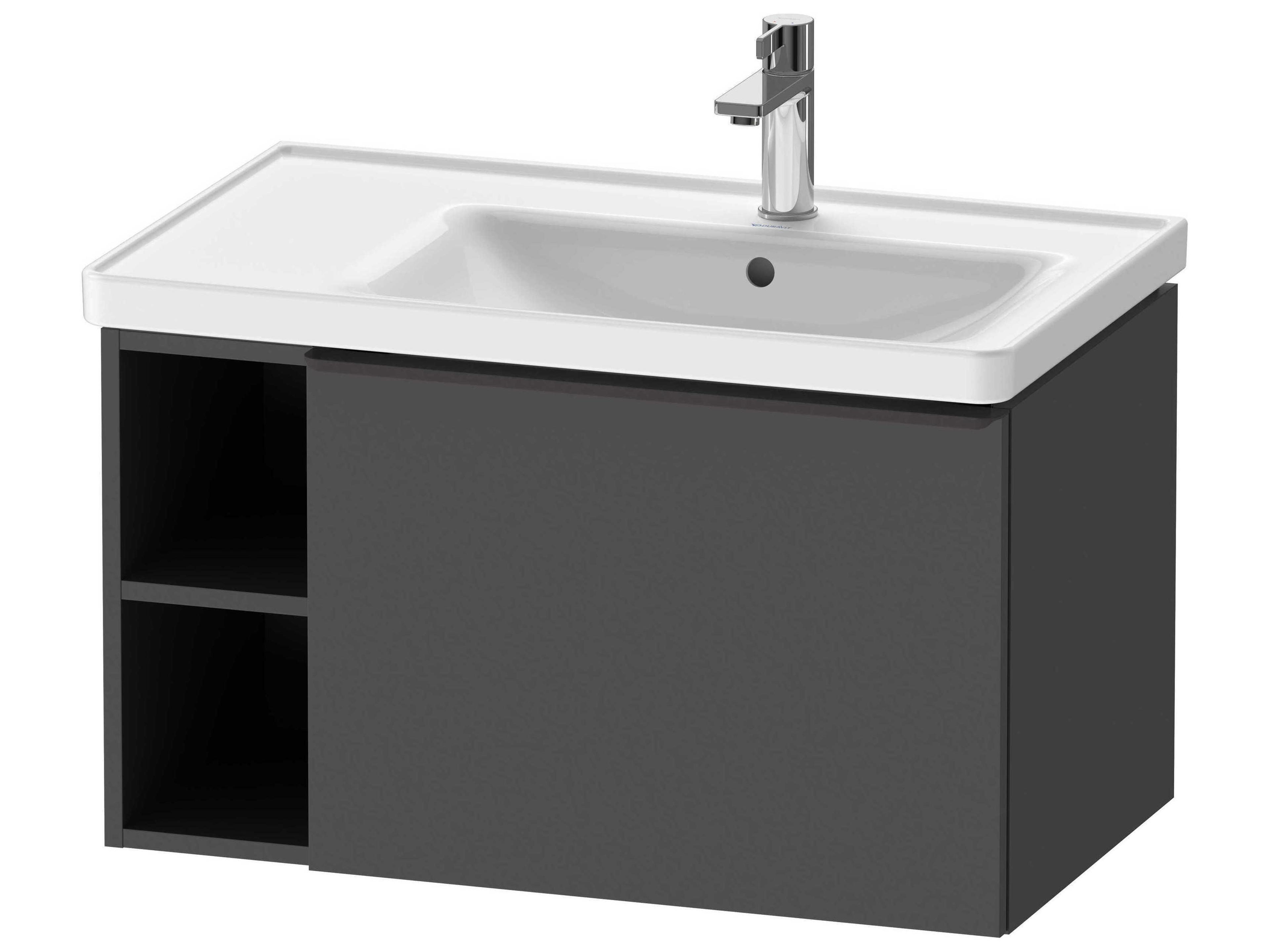 D-neo 31_ Graphite Matt Wall-Mount Vanity Cabinet