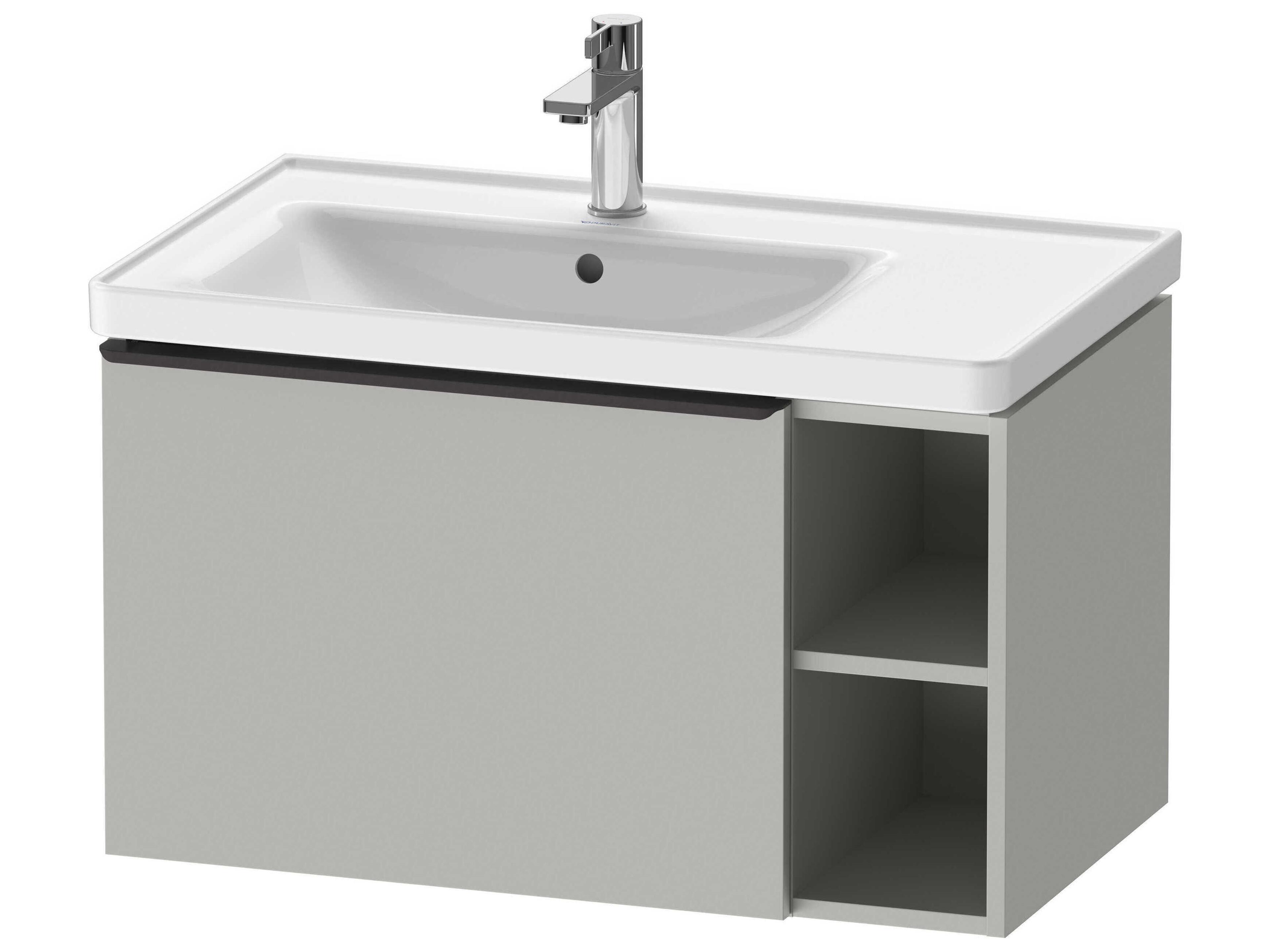 D-neo 31_ Concrete Gray Matt Wall-Mount Vanity Cabinet