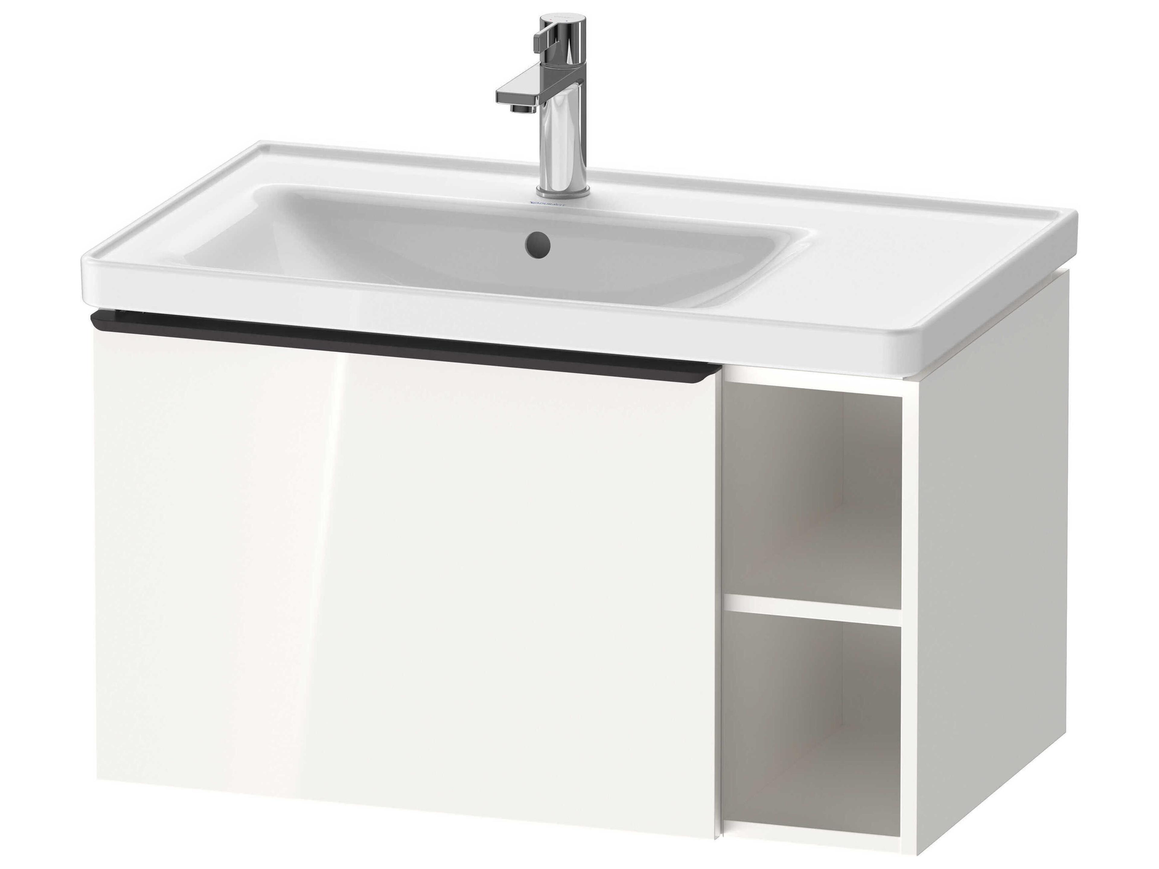 D-neo 31_ White High Gloss Wall-Mount Vanity Cabinet