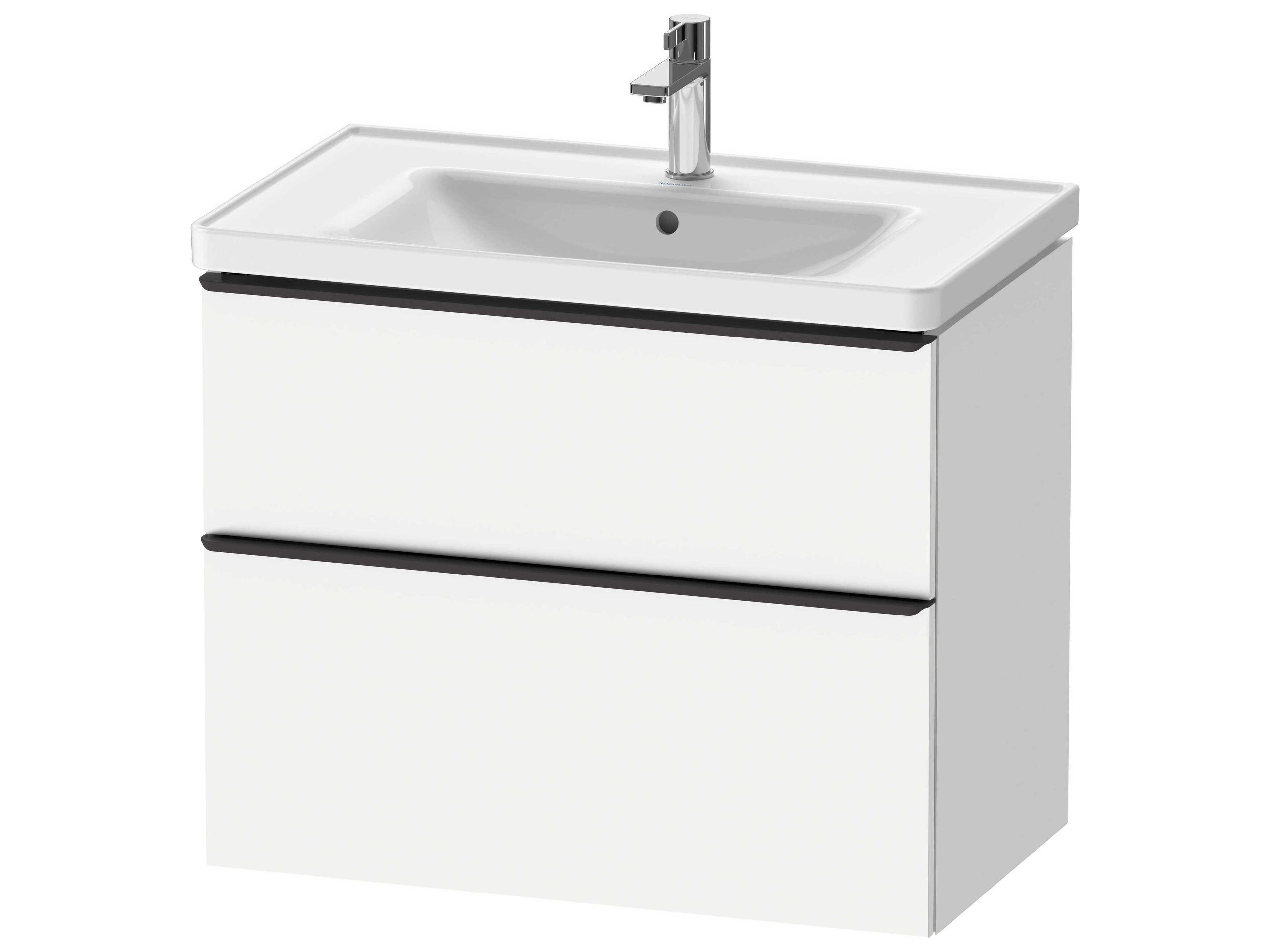 D-neo 31'' White Matt 2-Drawers Wall Mount Vanity