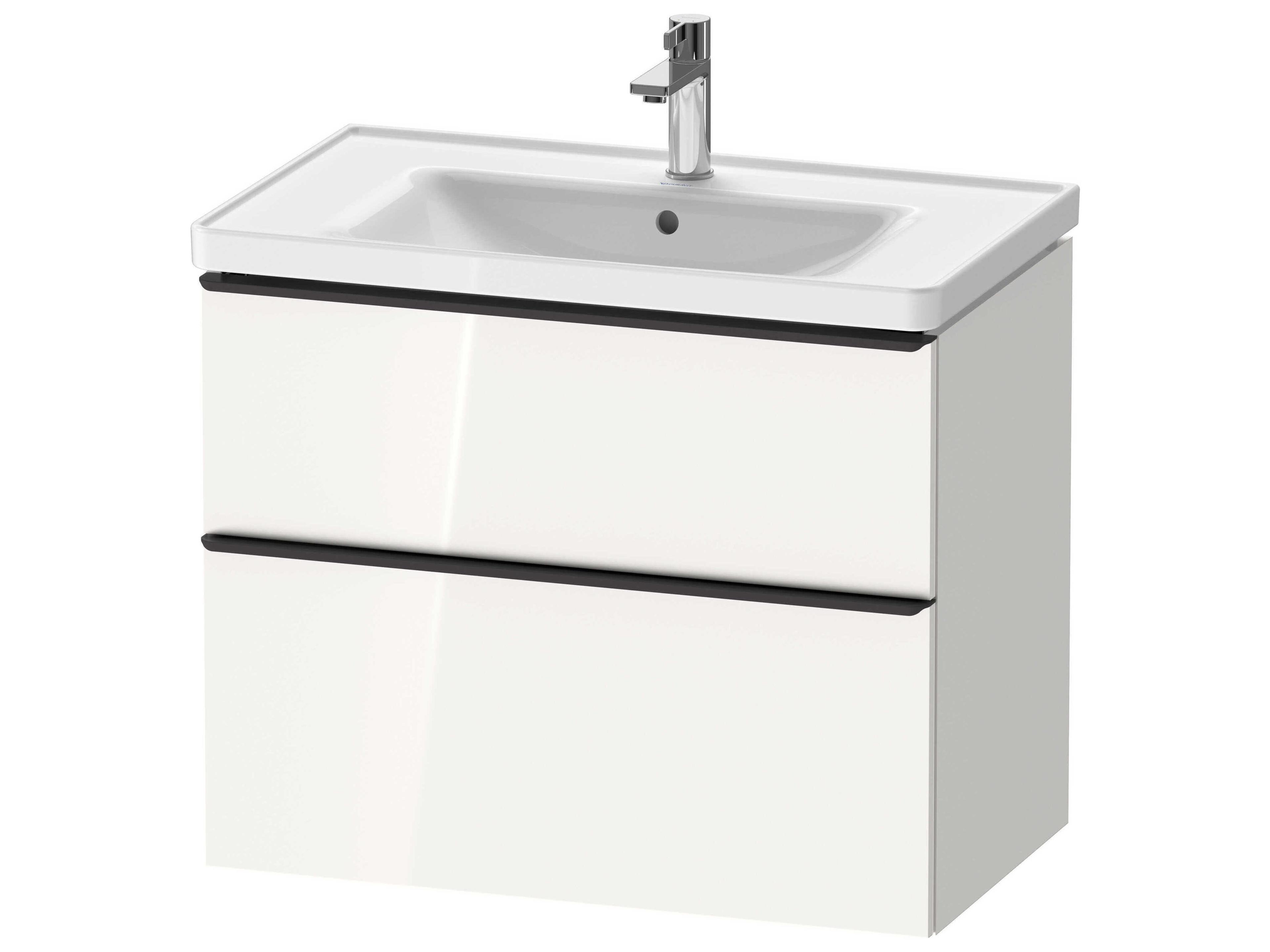 Duravit D-neo 31'' White High Gloss 2-Drawers Wall Mount Vanity