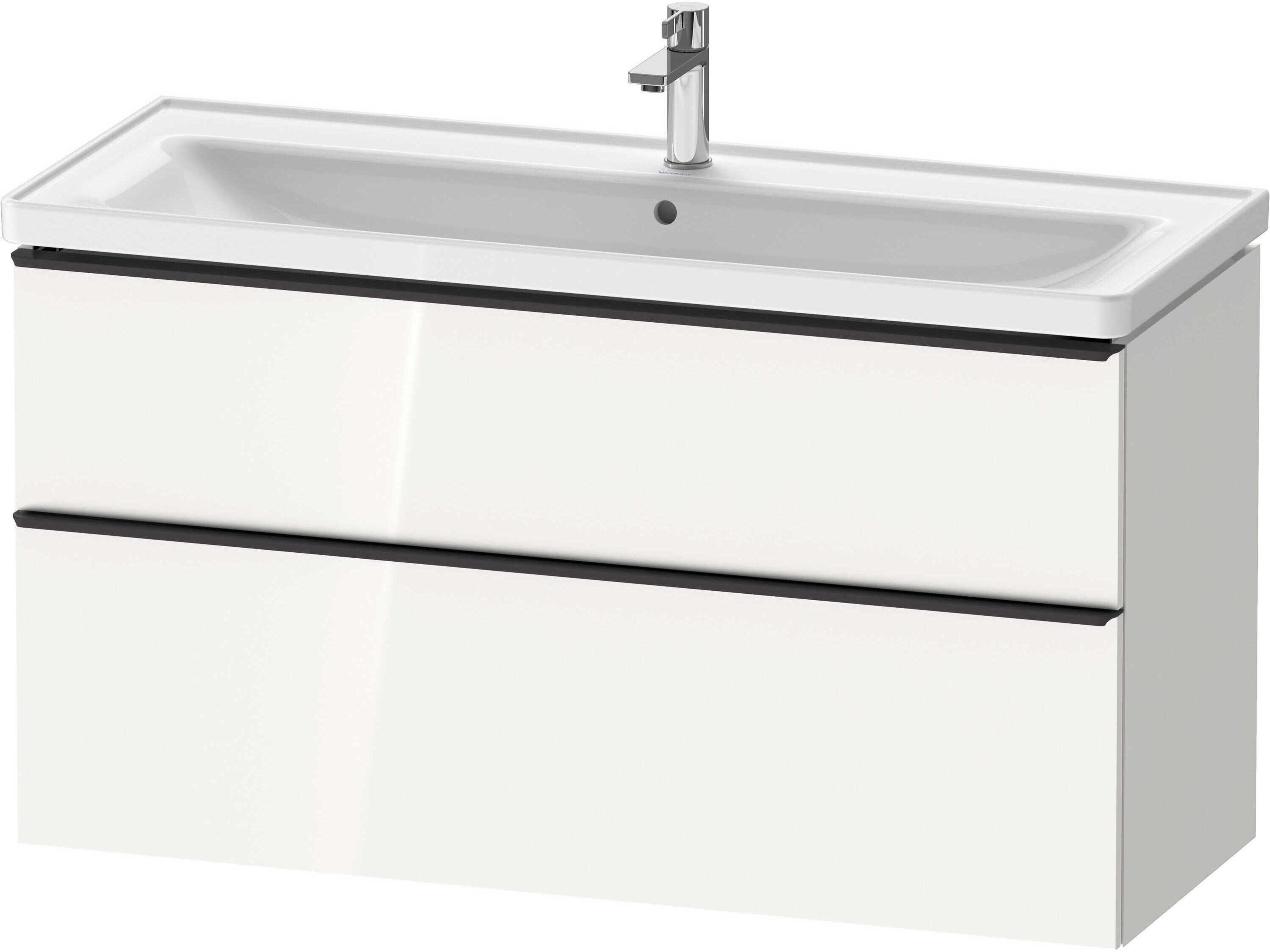 Duravit D-neo 47'' White High Gloss 2-Drawers Wall Mount Vanity