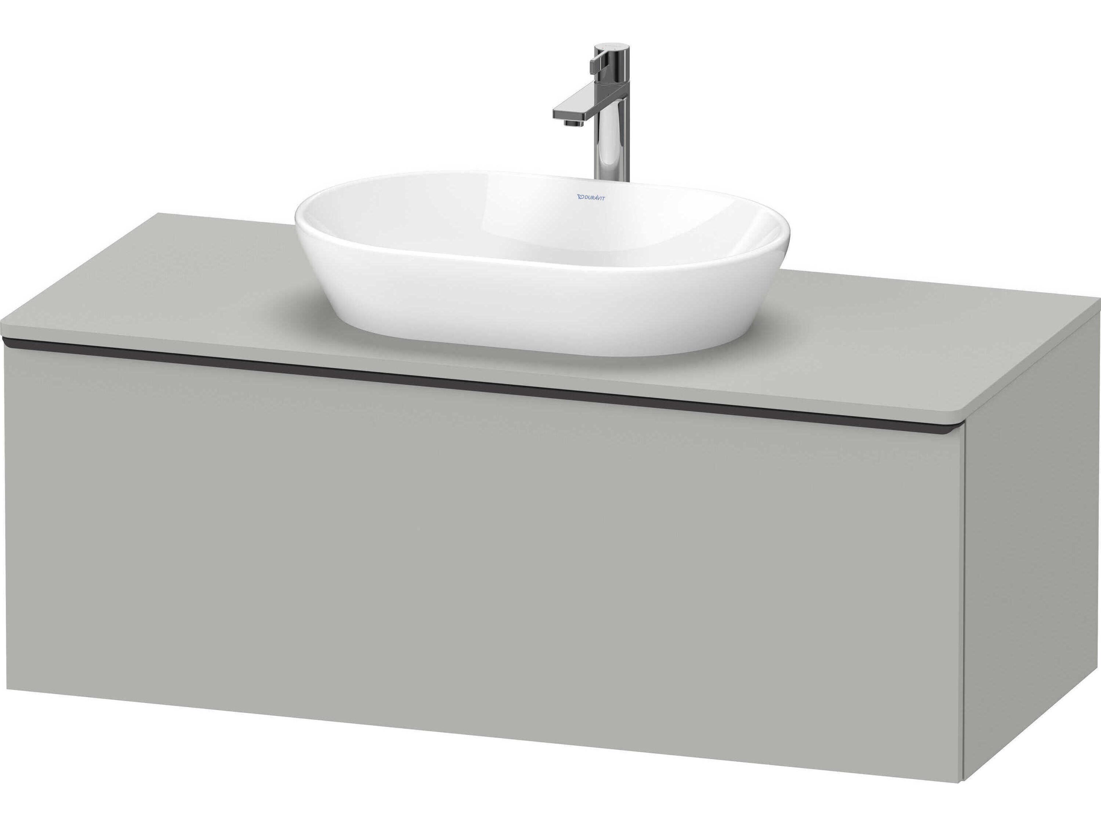 D-neo 47'' Concrete Gray Matt 1-Drawer Wall Mount Vanity