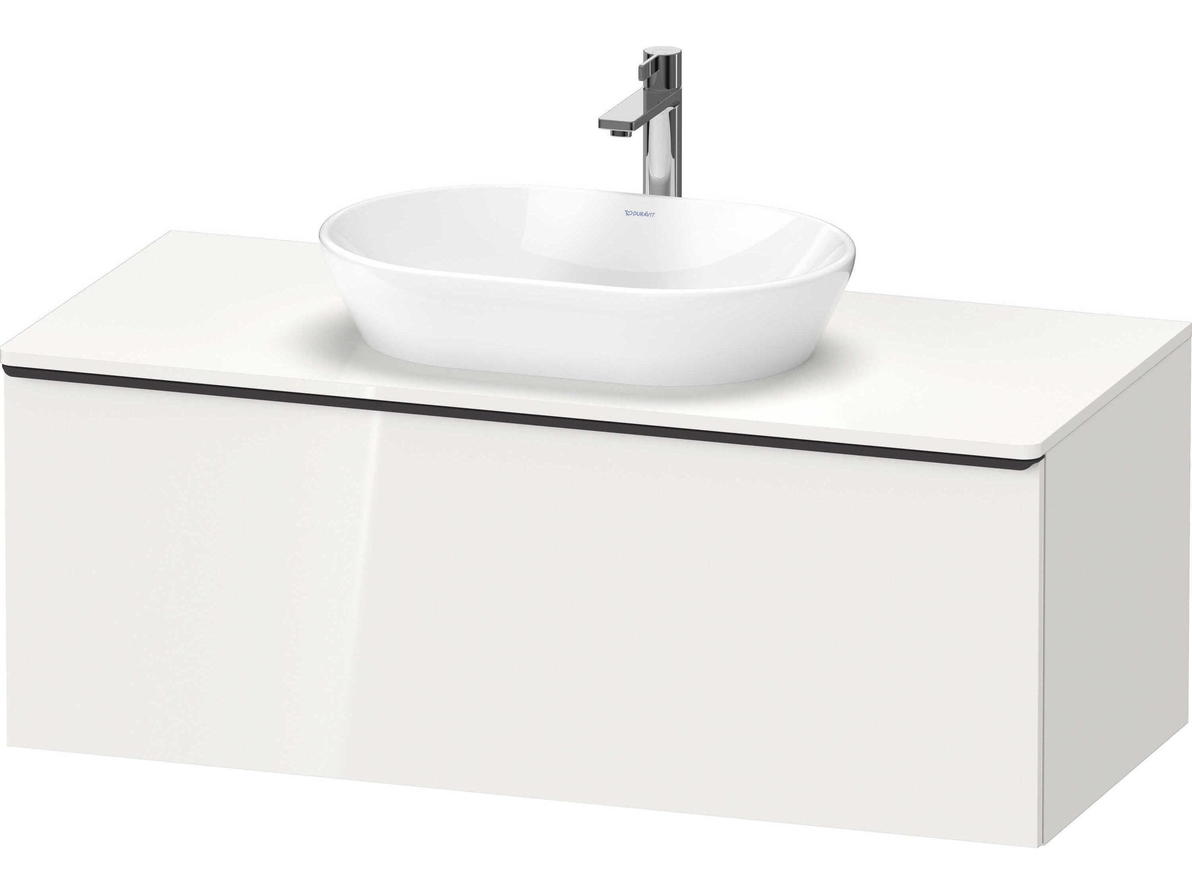 D-neo 47'' White High Gloss 1-Drawer Wall Mount Vanity