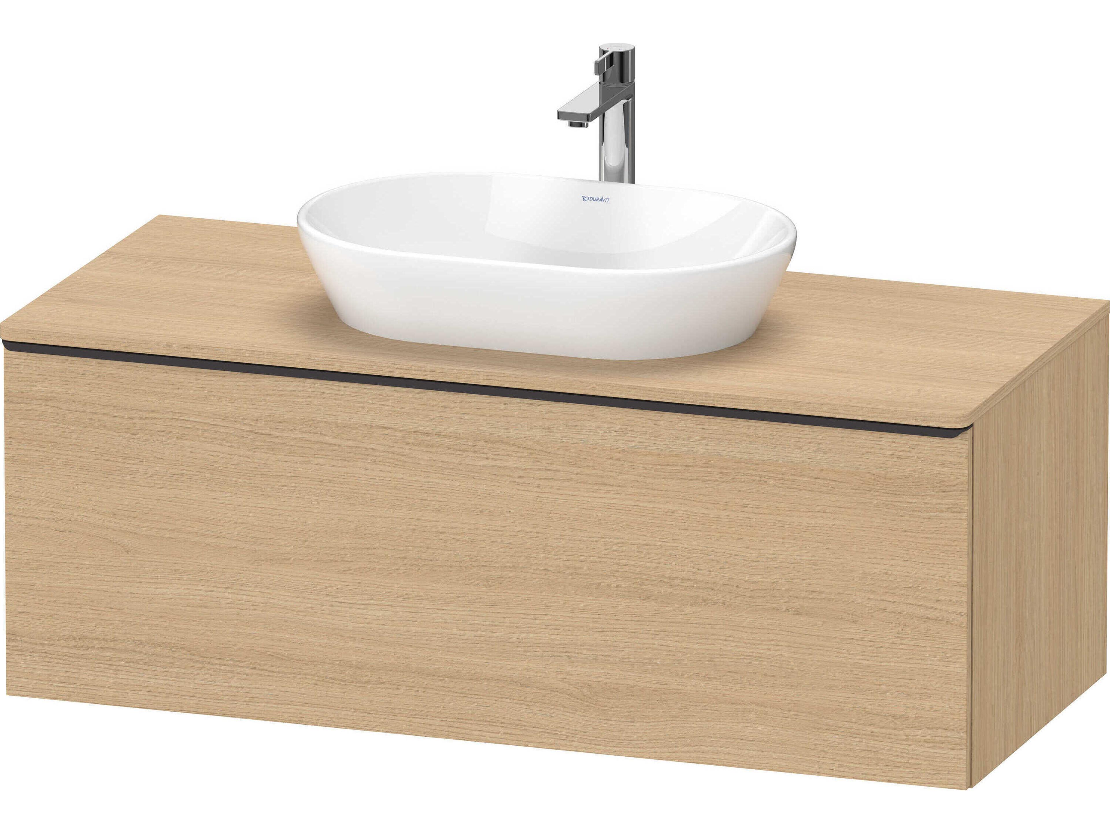 D-neo 47'' Natural Oak Matt 1-Drawer Wall Mount Vanity